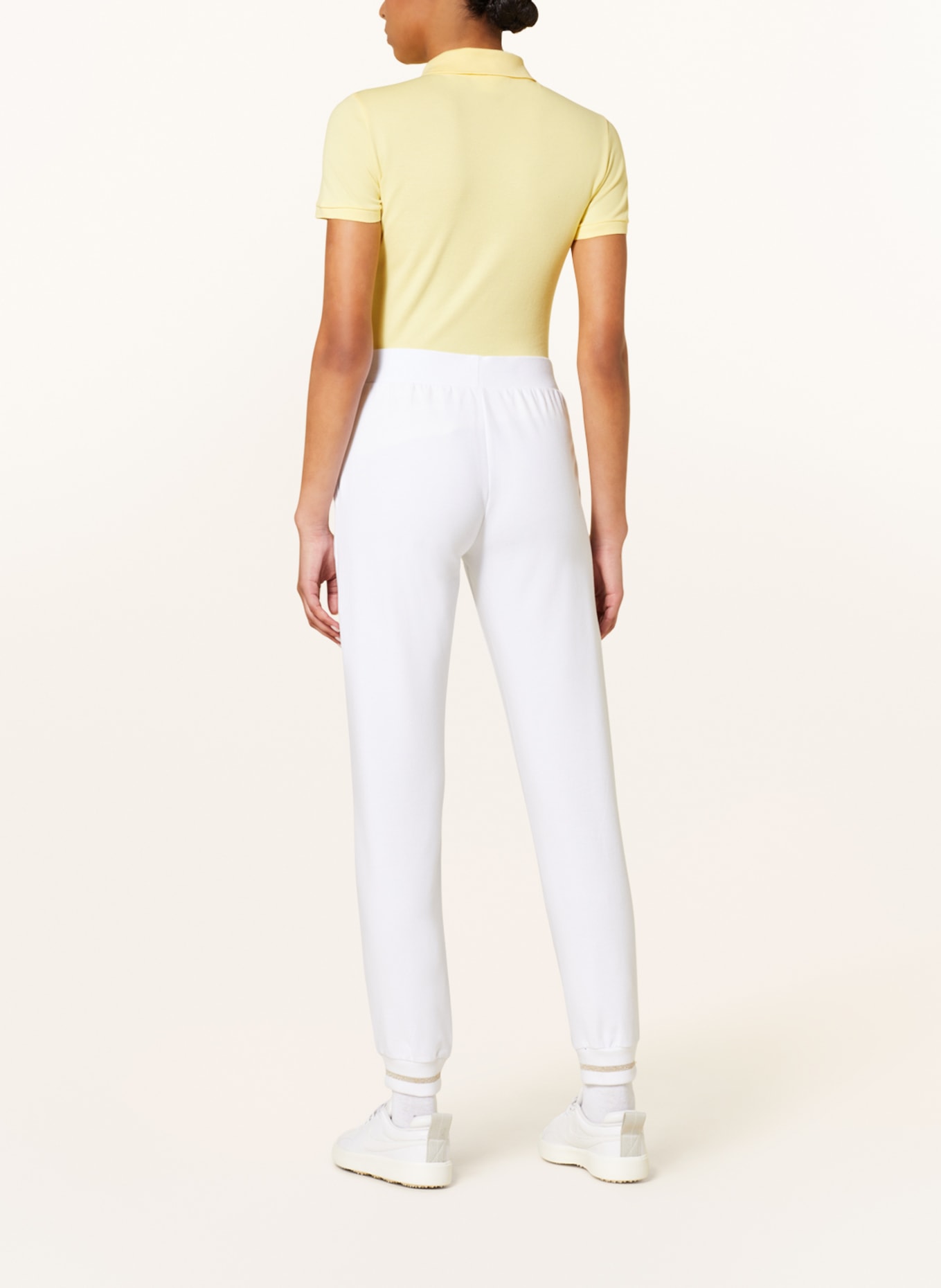 LACOSTE Polokošile z piké Slim Fit: ŽLUTÁ