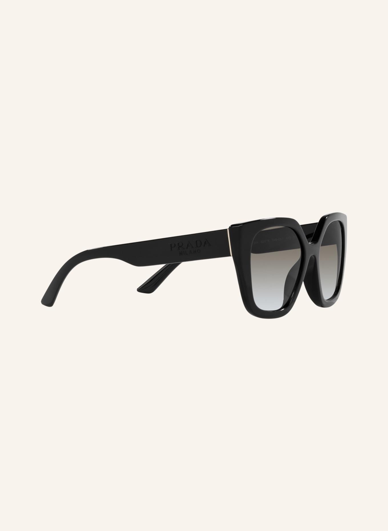 PRADA Sunglasses PR 24XS, Color: 1AB0A7 - BLACK/GRAY GRADIENT (Image 3)