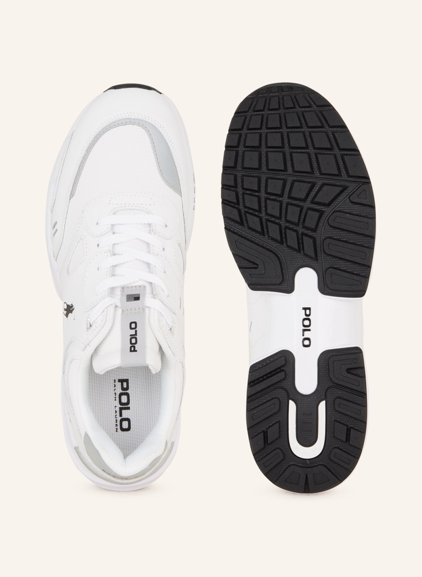 POLO RALPH LAUREN Sneakers, Color: WHITE/ BLACK (Image 5)