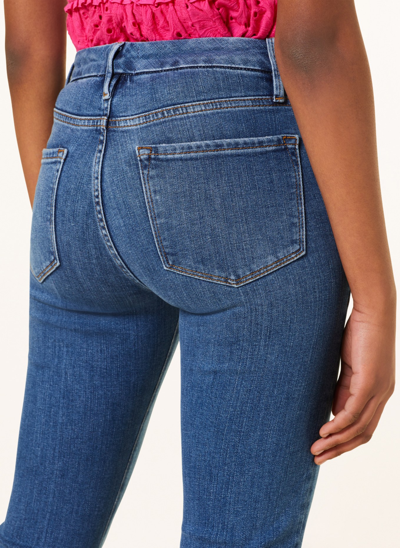 FRAME 7/8 jeans LE CROPPED MINI BOOT, Color: SMSN SAMSON (Image 6)