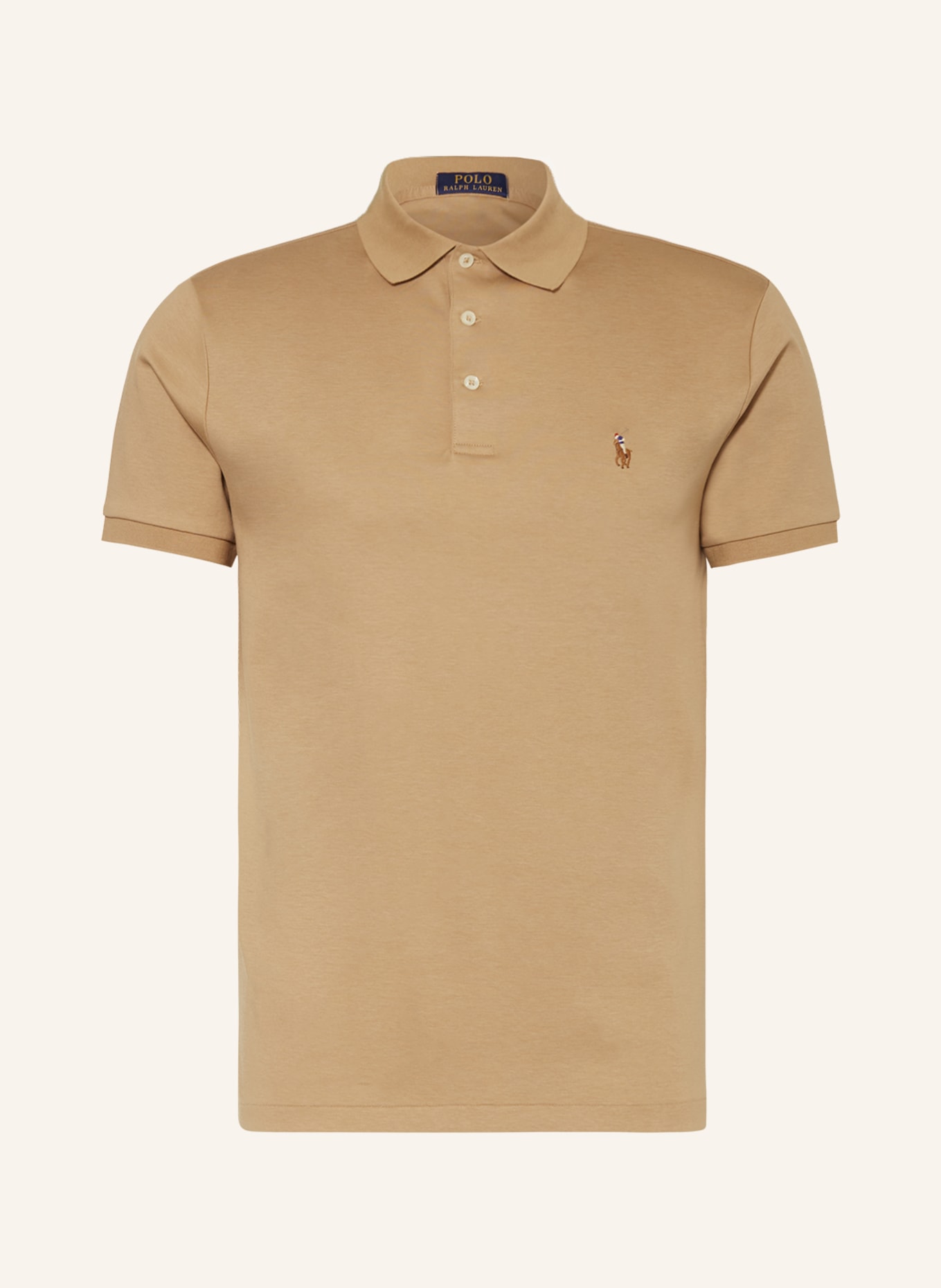 POLO RALPH LAUREN Jersey-Poloshirt Custom Slim Fit, Farbe: CAMEL (Bild 1)