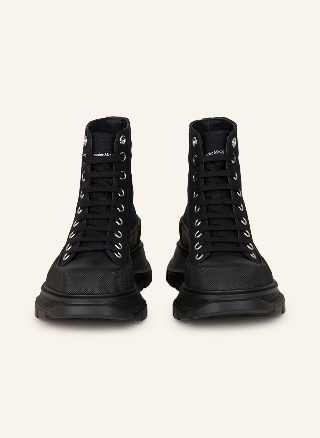 Alexander McQUEEN Lace-up boots TREAD SLICK , Color: BLACK (Image 3)