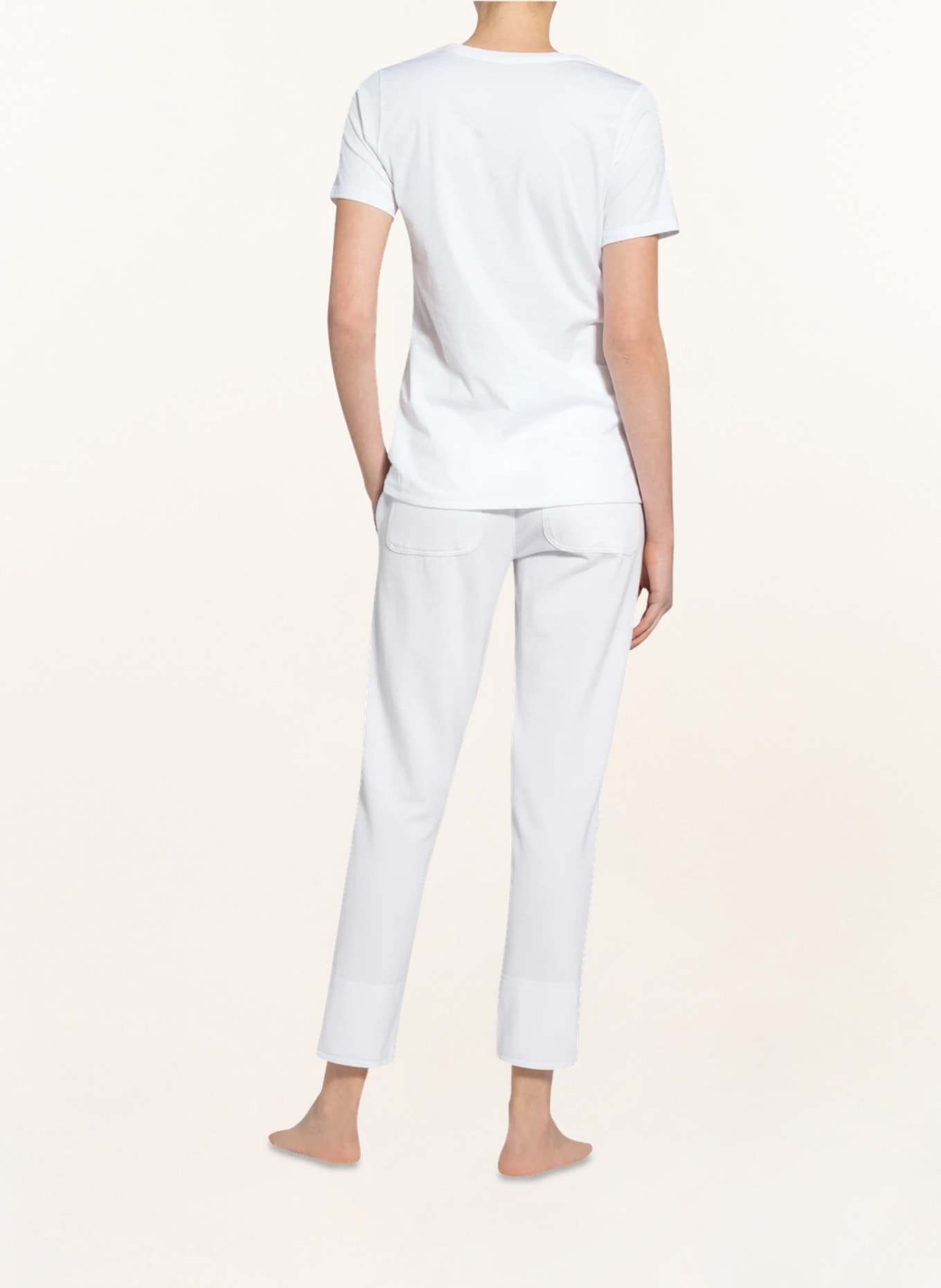 mey Lounge shirt series HOMESCHOOLING , Color: WHITE/ BLACK (Image 3)