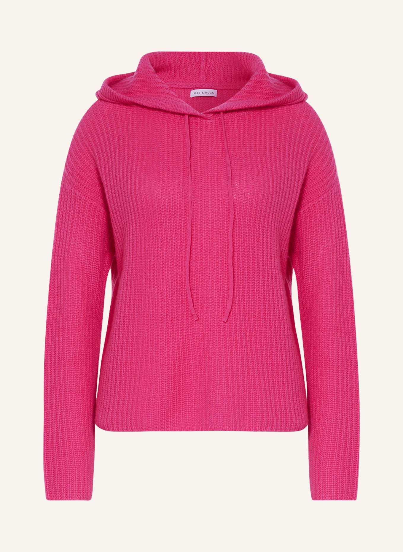 MRS & HUGS Cashmere hoodie , Color: PINK (Image 1)