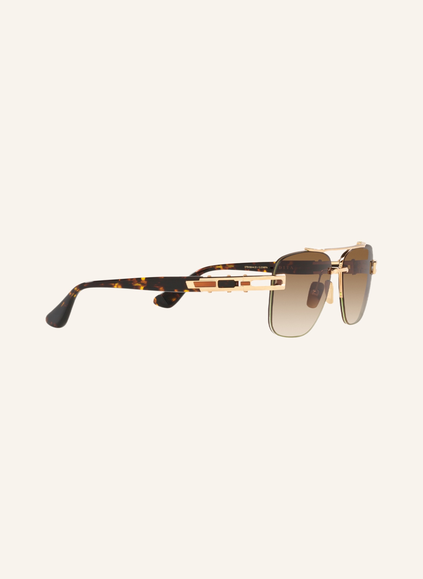 DITA Sunglasses DT8138, Color: 4850D4 - GOLD/ BROWN GRADIENT (Image 3)