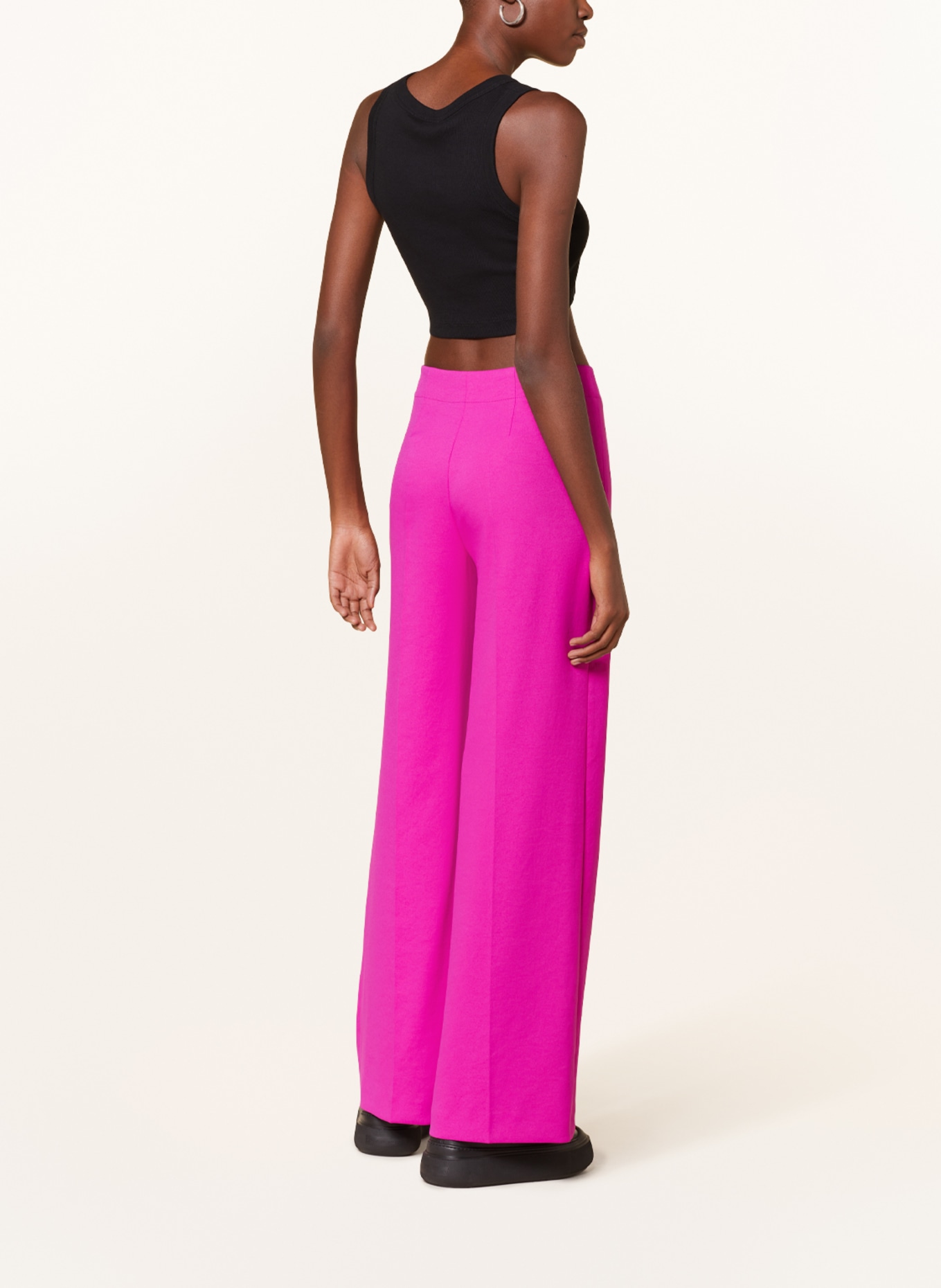 DRYKORN Wide leg trousers BEFORE, Color: FUCHSIA (Image 3)