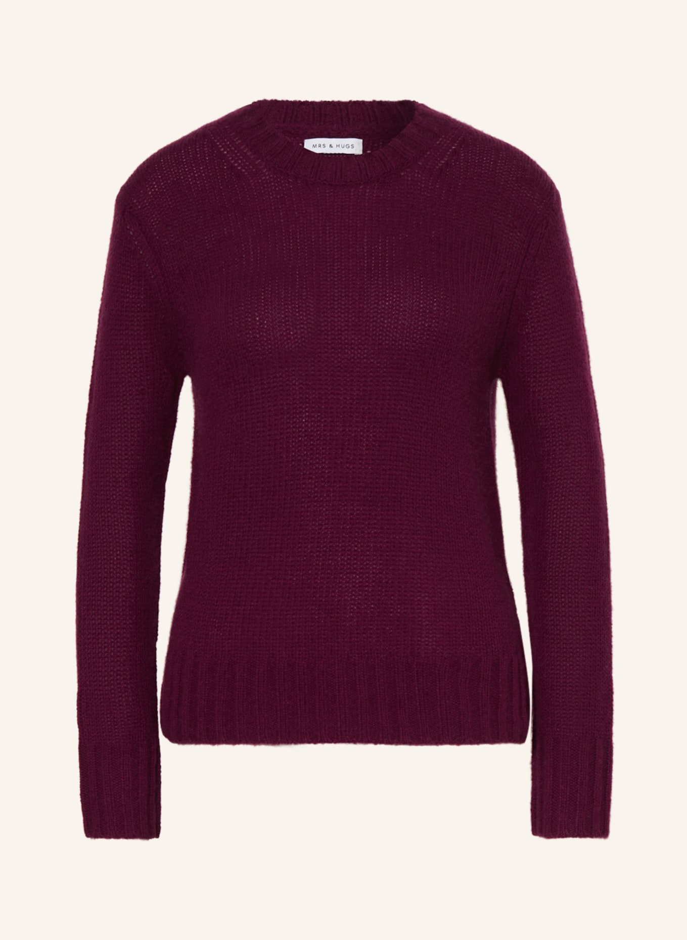 MRS & HUGS Cashmere-Pullover, Farbe: DUNKELROT (Bild 1)