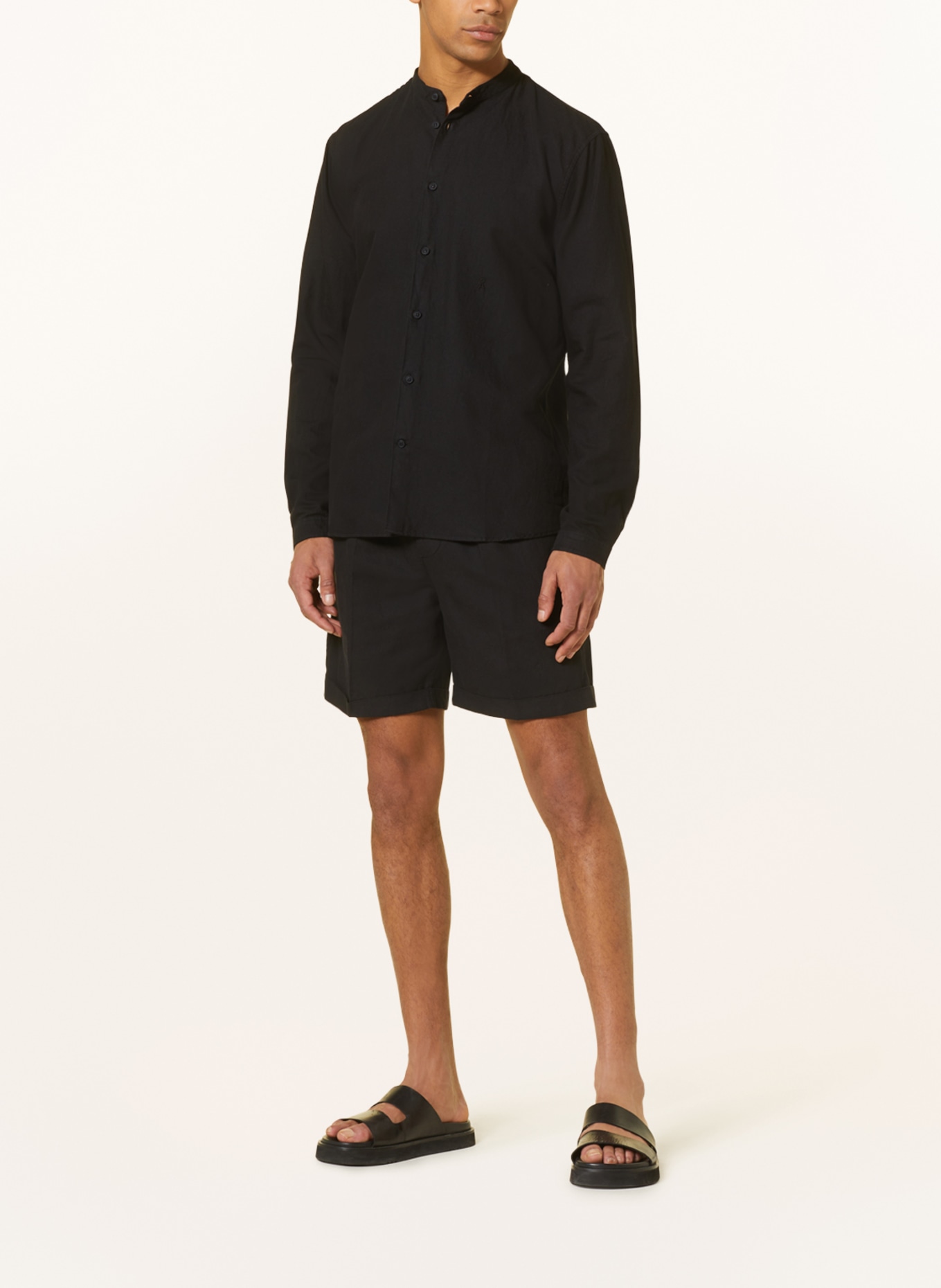 ARMEDANGELS Shirt JAACKO regular fit with linen , Color: BLACK (Image 2)