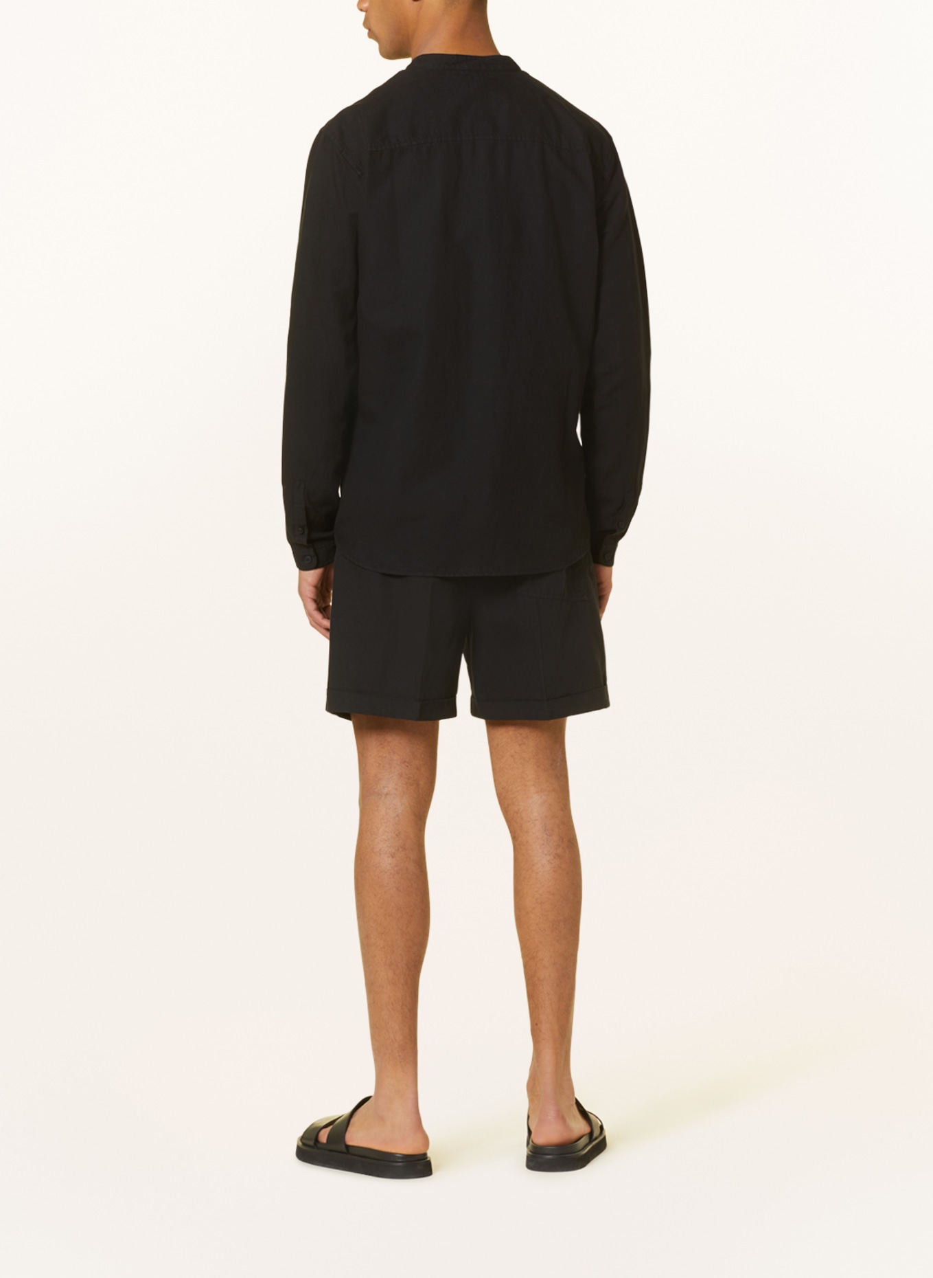ARMEDANGELS Shirt JAACKO regular fit with linen , Color: BLACK (Image 3)