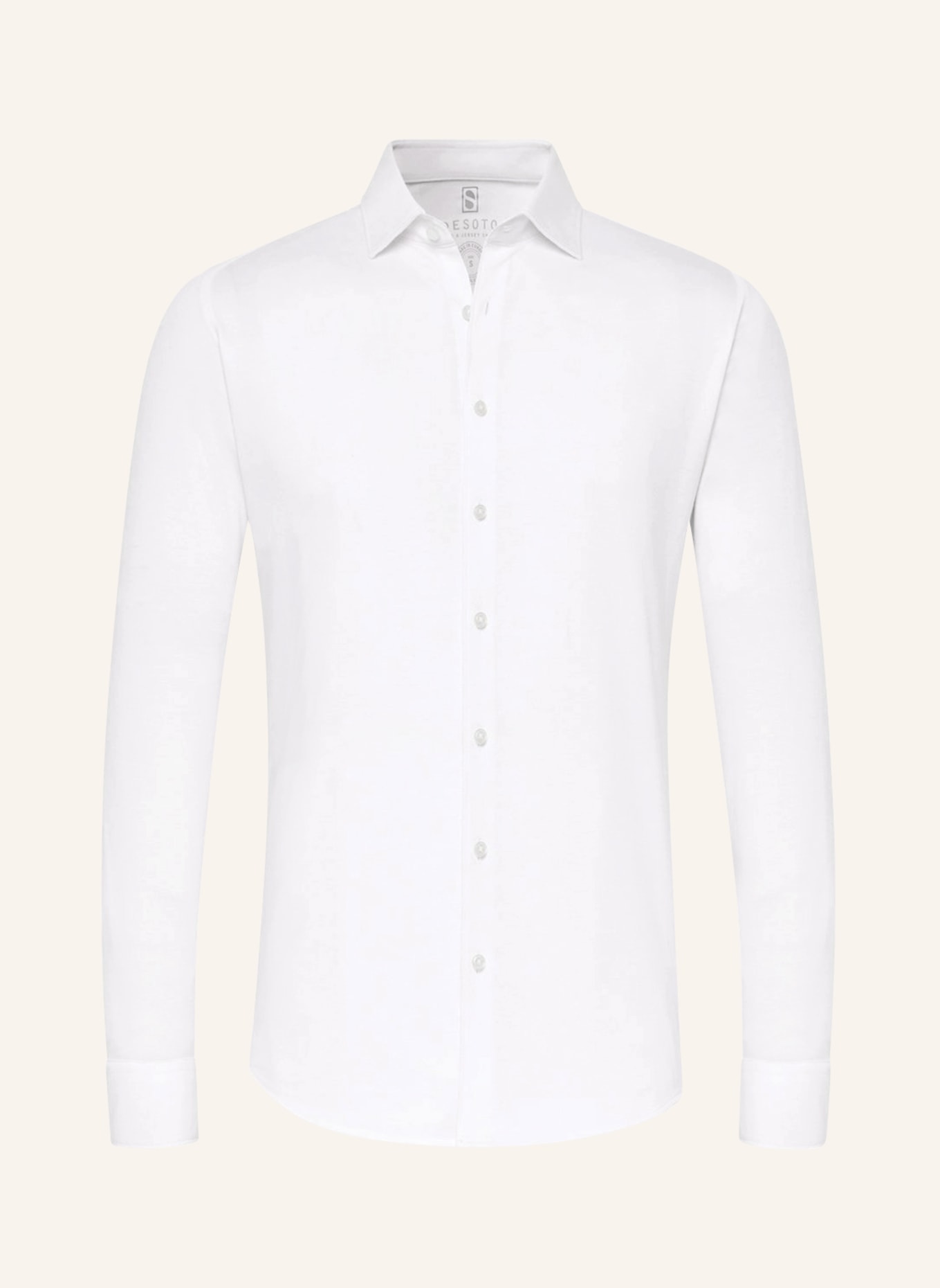 DESOTO Jerseyhemd Slim Fit, Farbe: WEISS (Bild 1)