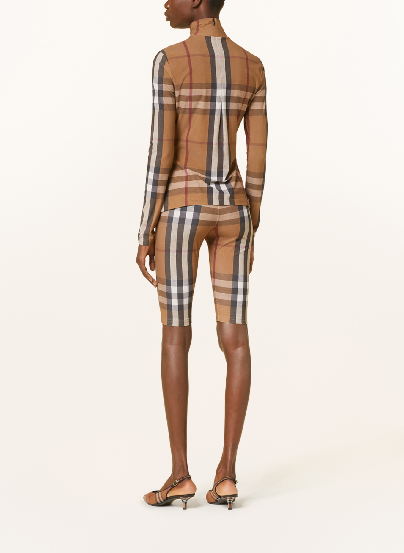 BURBERRY Cycling shorts ANDREA, Color: BROWN/ LIGHT BROWN/ BLACK (Image 3)