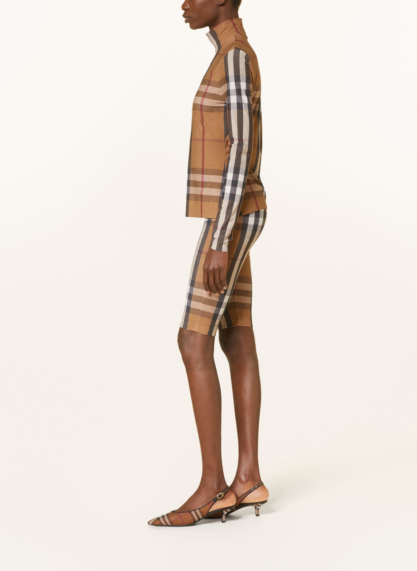 BURBERRY Cycling shorts ANDREA, Color: BROWN/ LIGHT BROWN/ BLACK (Image 4)