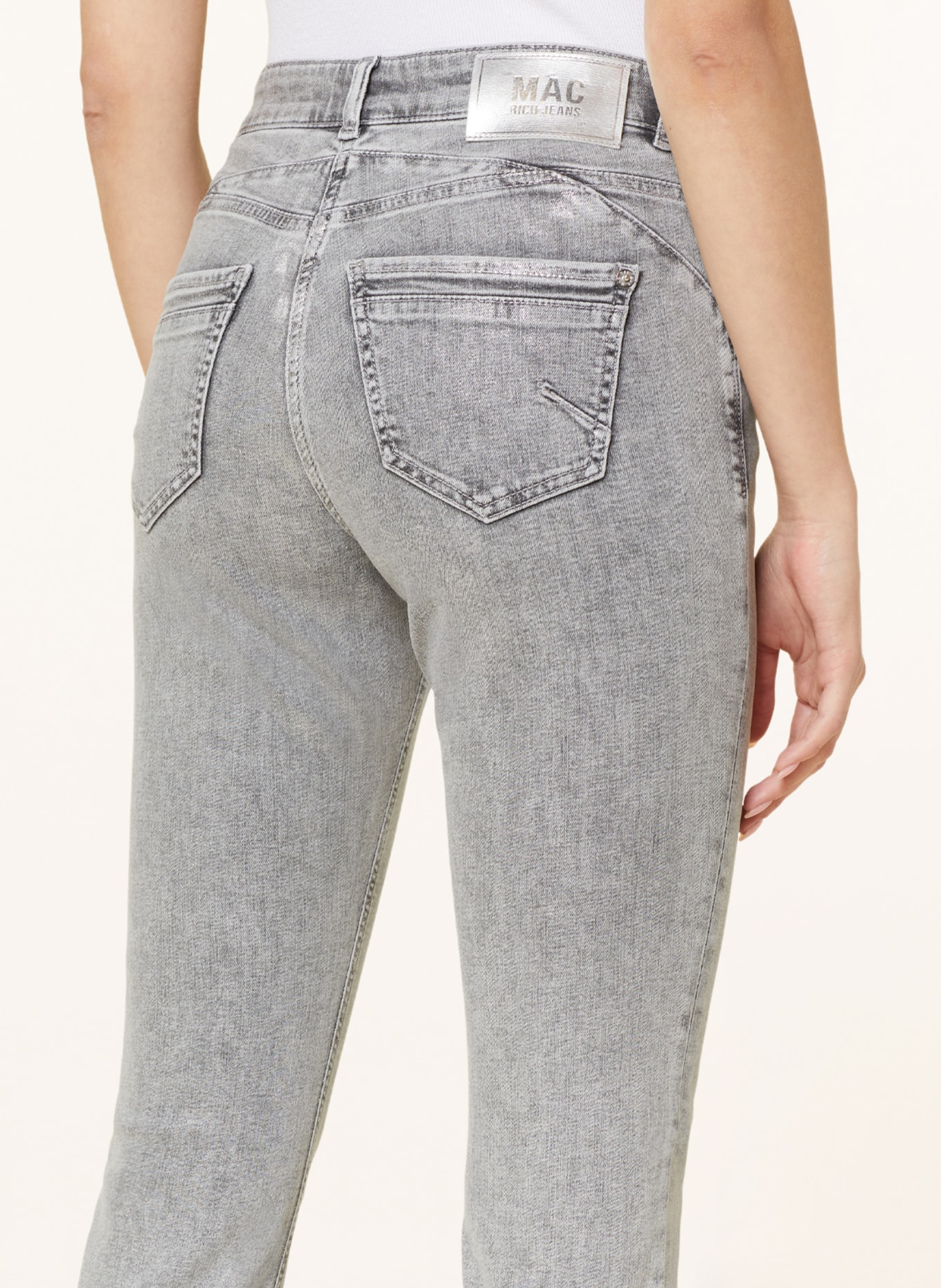 MAC Skinny Jeans RICH , Farbe: D032 silver grey coated (Bild 5)