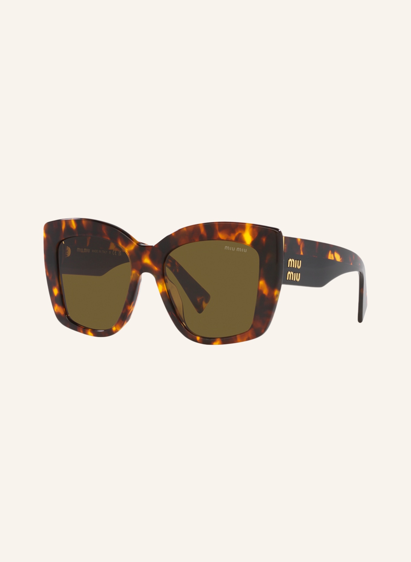 MIU MIU Sunglasses MU04WS, Color: VAU01T - HAVANA/ BROWN (Image 1)