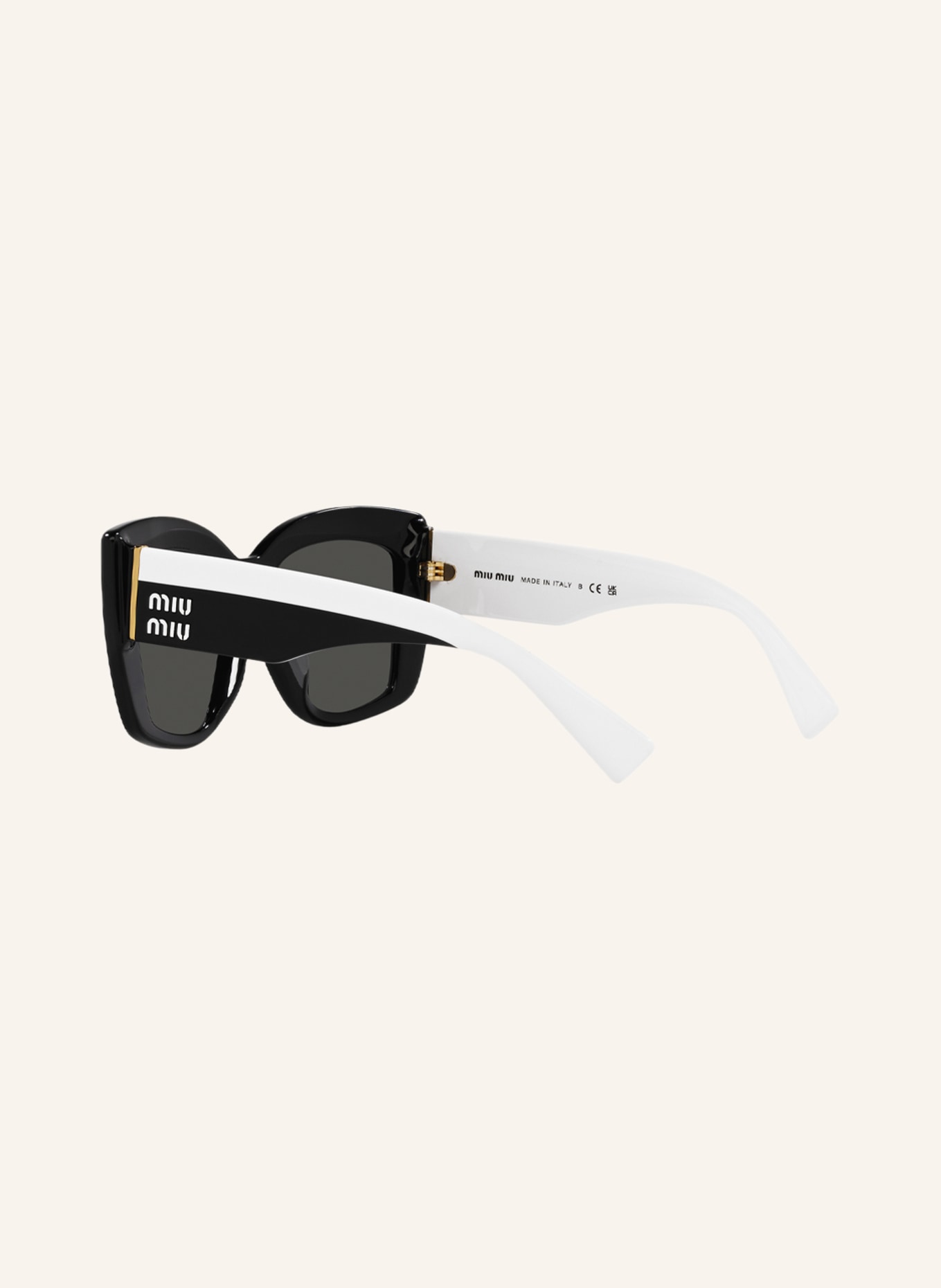 MIU MIU Sunglasses MU04WS, Color: 1AB5S0 - BLACK/DARK GRAY (Image 4)