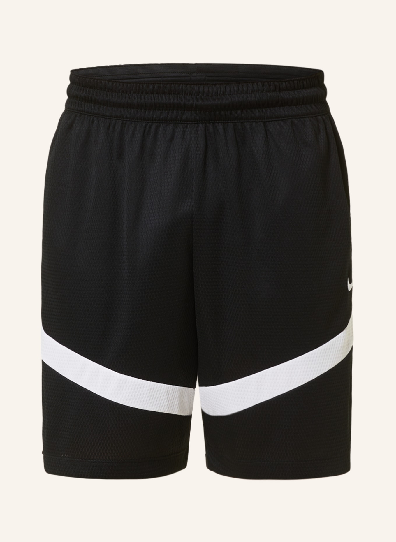 Nike Basketballshorts aus Mesh, Farbe: SCHWARZ/ WEISS (Bild 1)