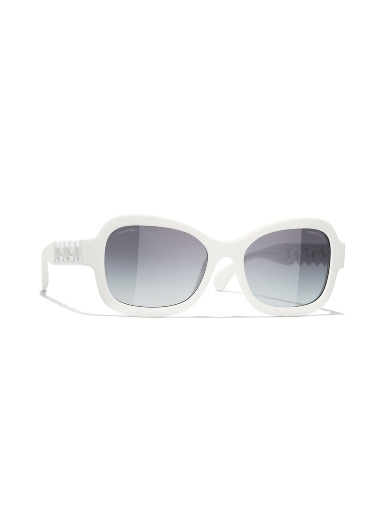 CHANEL Rectangular sunglasses , Color: C716S6 - WHITE/ GRAY GRADIENT (Image 1)
