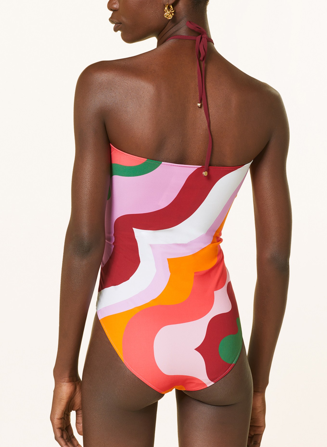 ETRO Neckholder- Badeanzug, Farbe: ROT/ ORANGE/ WEISS (Bild 5)