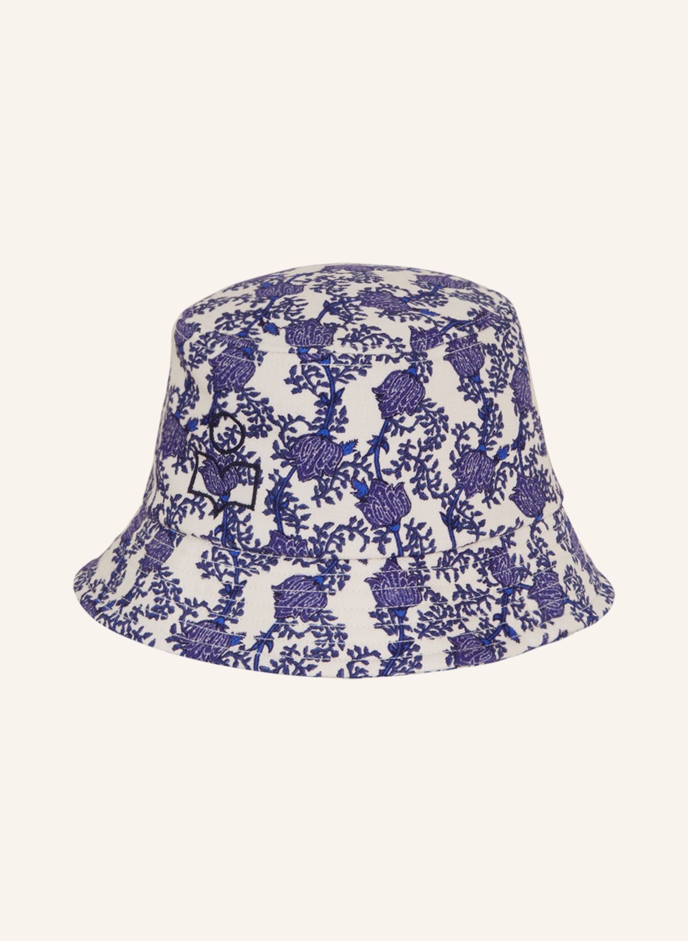 ISABEL MARANT Klobouk Bucket Hat, Barva: BÍLÁ/ MODRÁ (Obrázek 2)