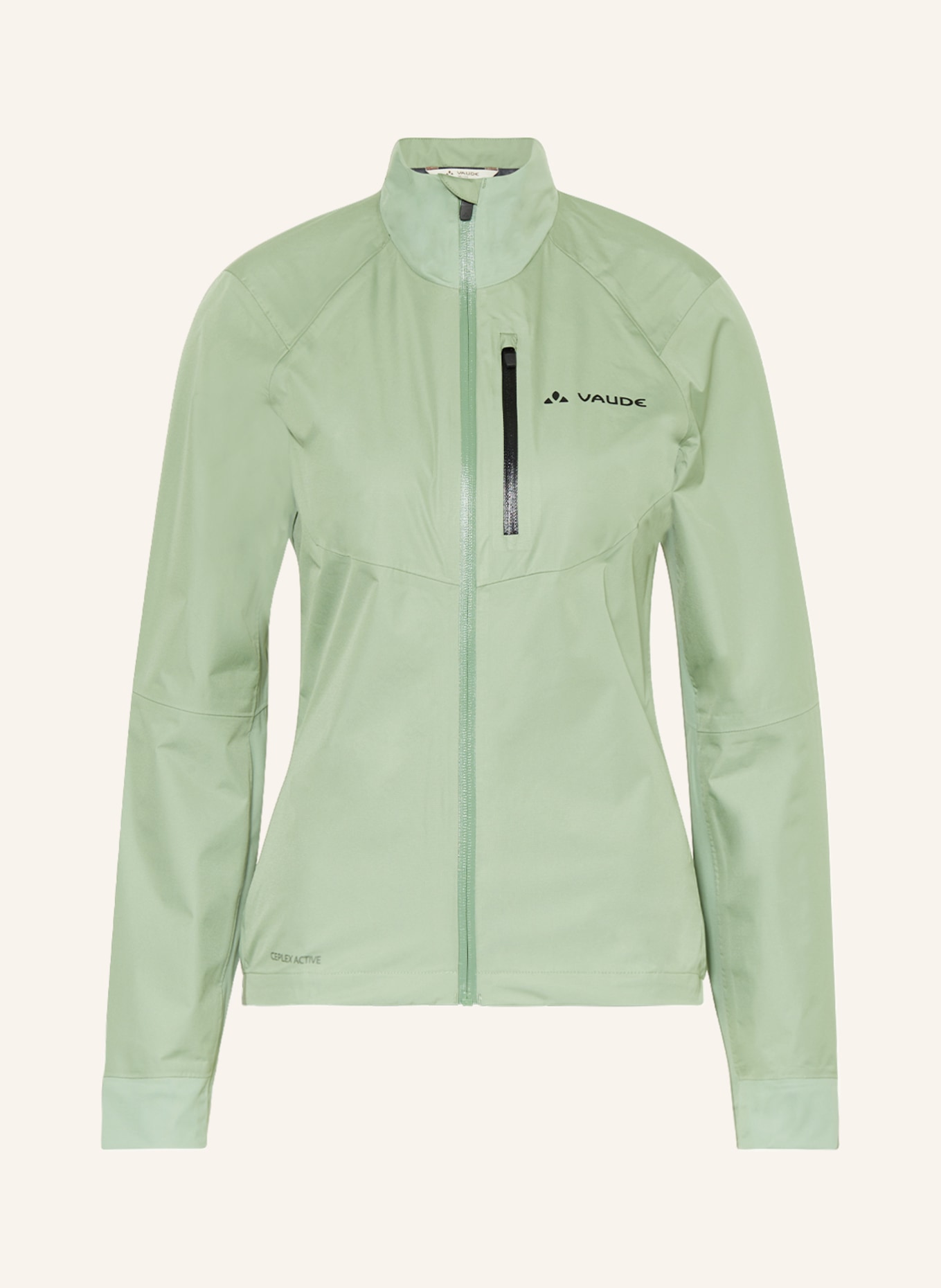 VAUDE Rain jacket KURO, Color: LIGHT GREEN (Image 1)