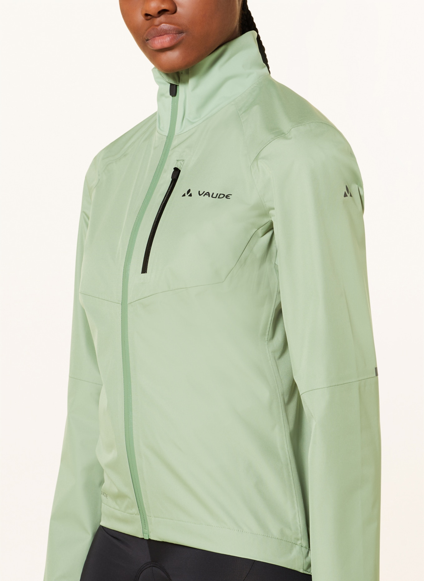 VAUDE Rain jacket KURO, Color: LIGHT GREEN (Image 4)