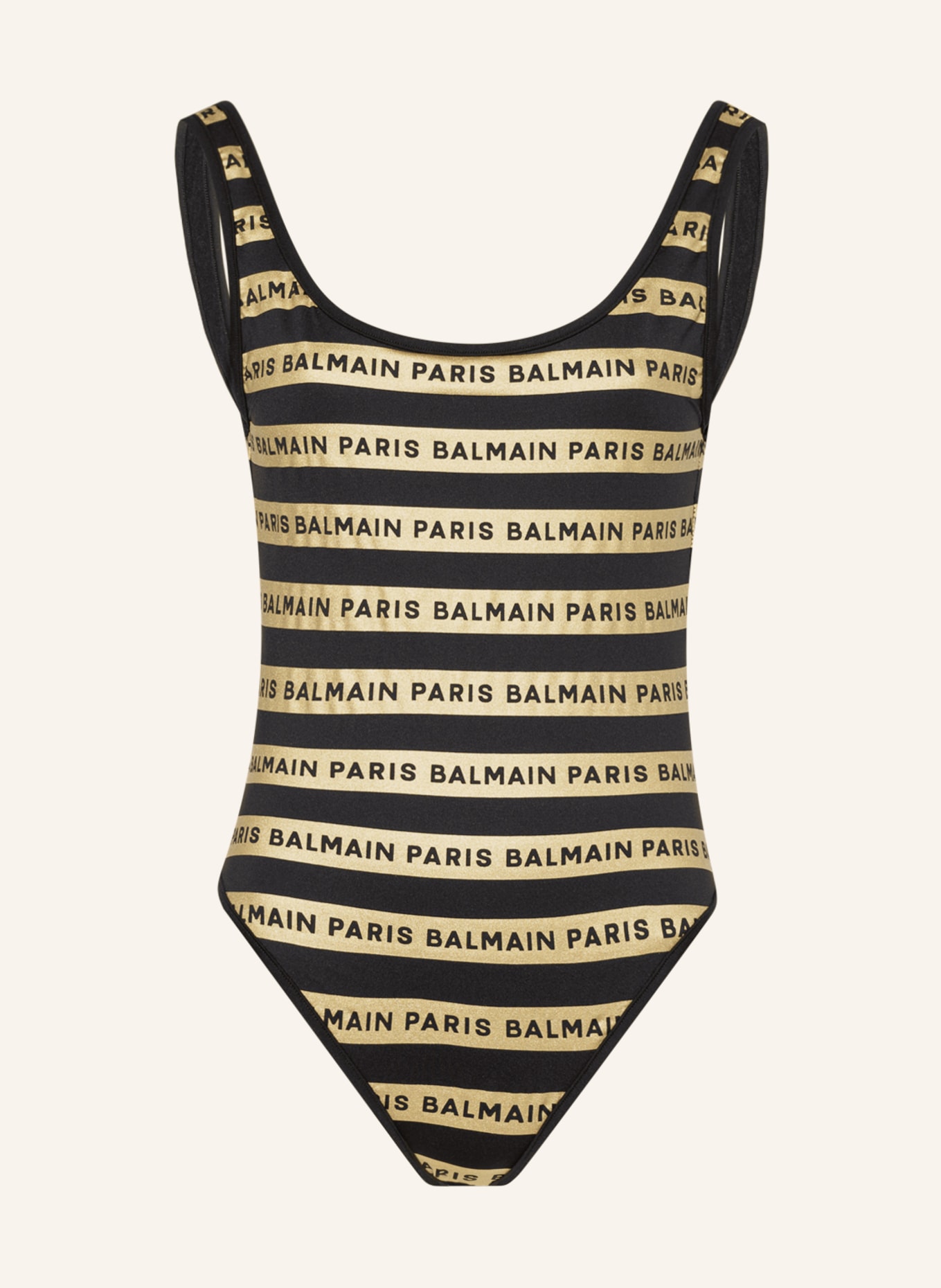 BALMAIN Swimsuit, Color: BLACK/ GOLD (Image 1)