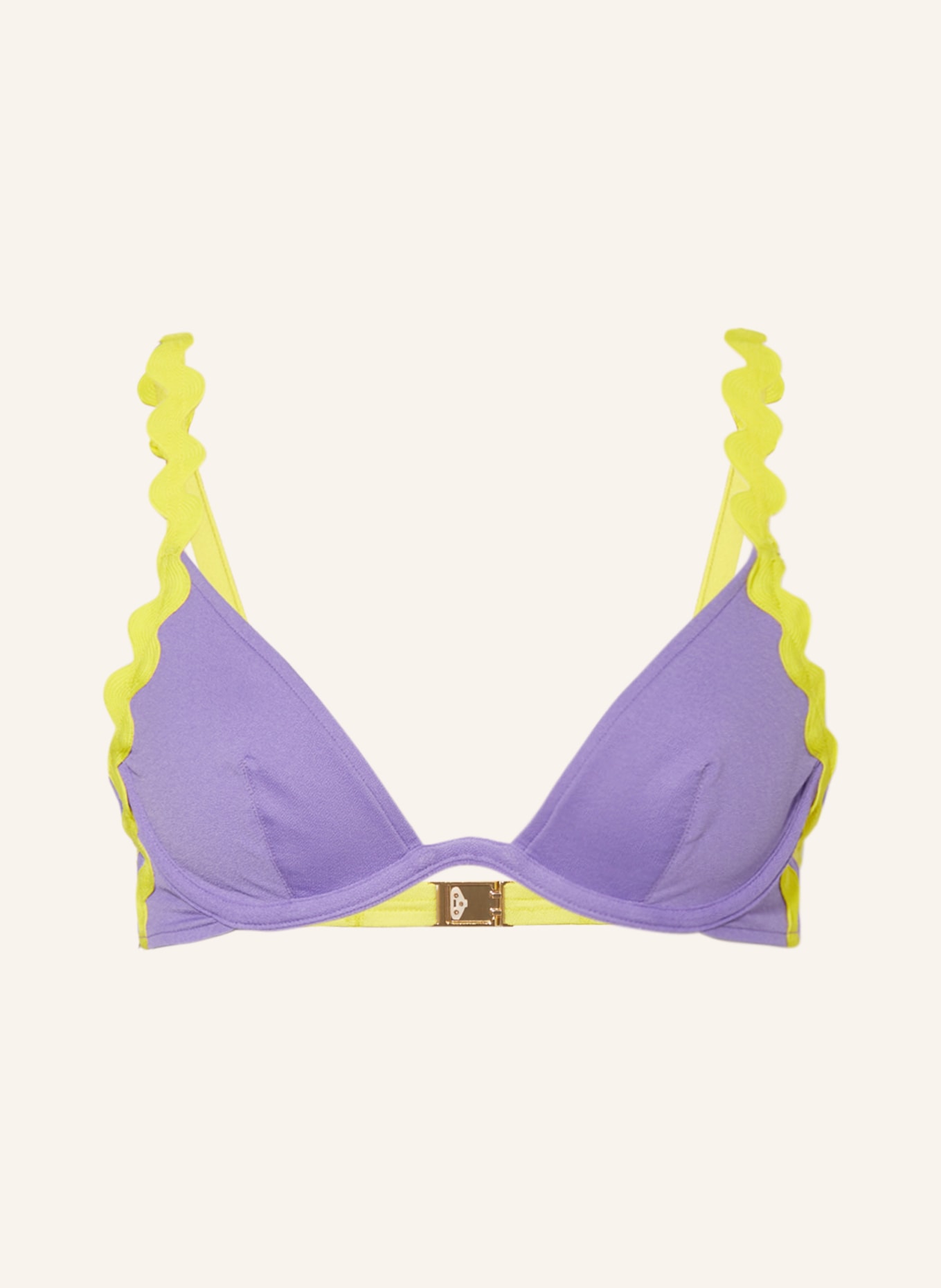 ANDRES SARDA Underwired bikini top DREW, Color: PURPLE/ YELLOW (Image 1)
