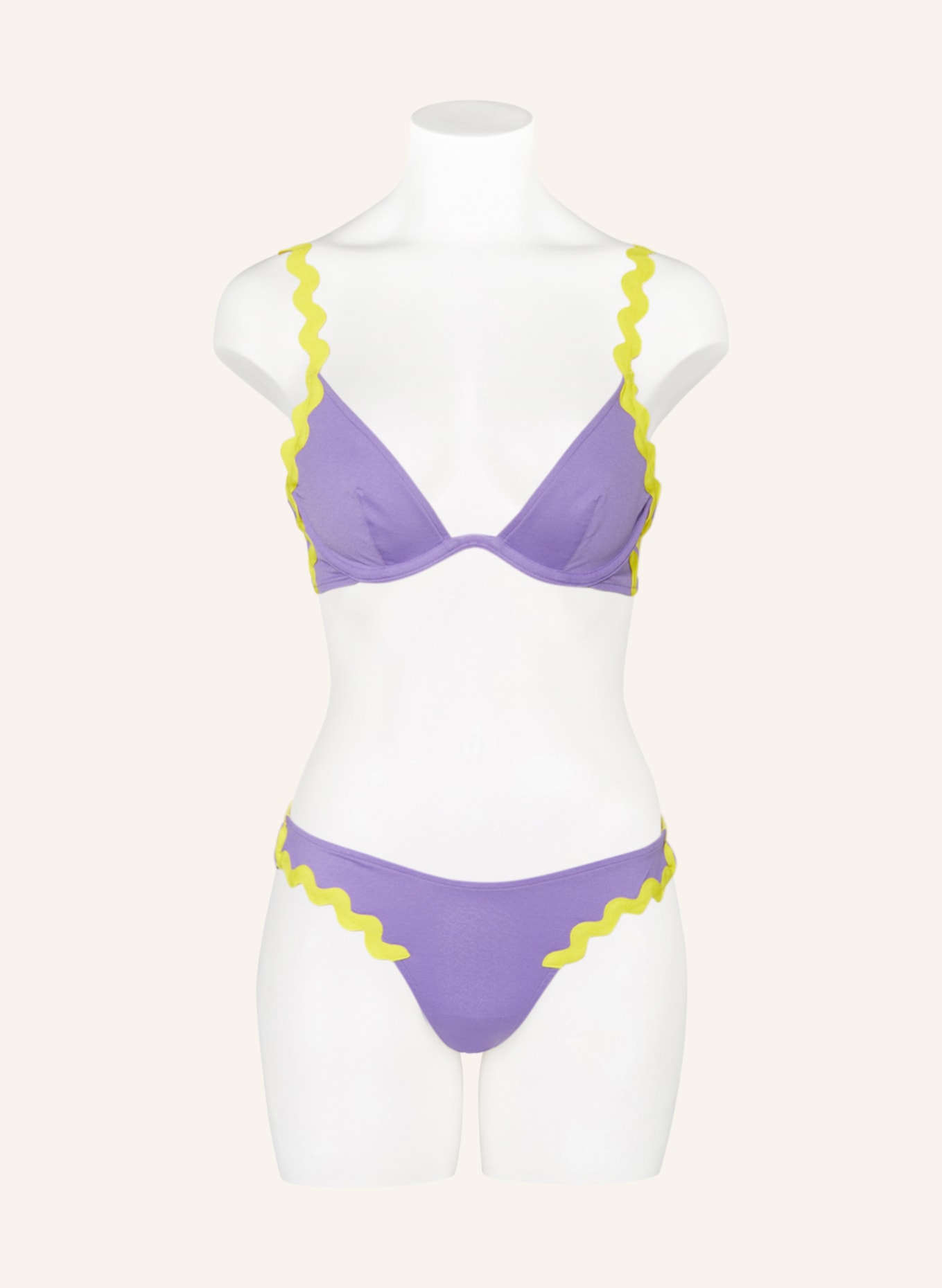 ANDRES SARDA Underwired bikini top DREW, Color: PURPLE/ YELLOW (Image 2)