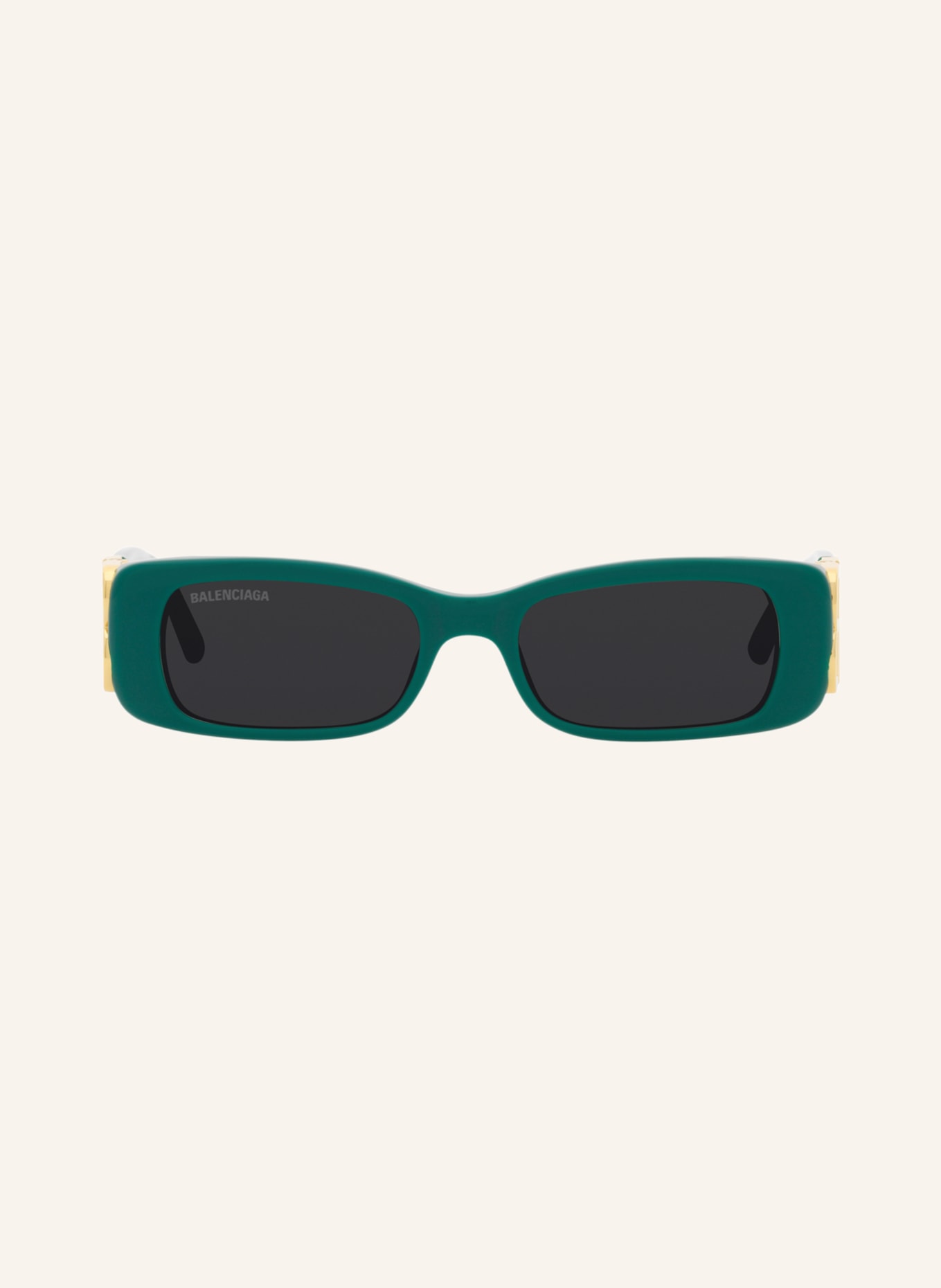 BALENCIAGA Okulary przeciwsłoneczne BB0096S: 2500L1 – ZIELONY/ CIEMNOSZARY