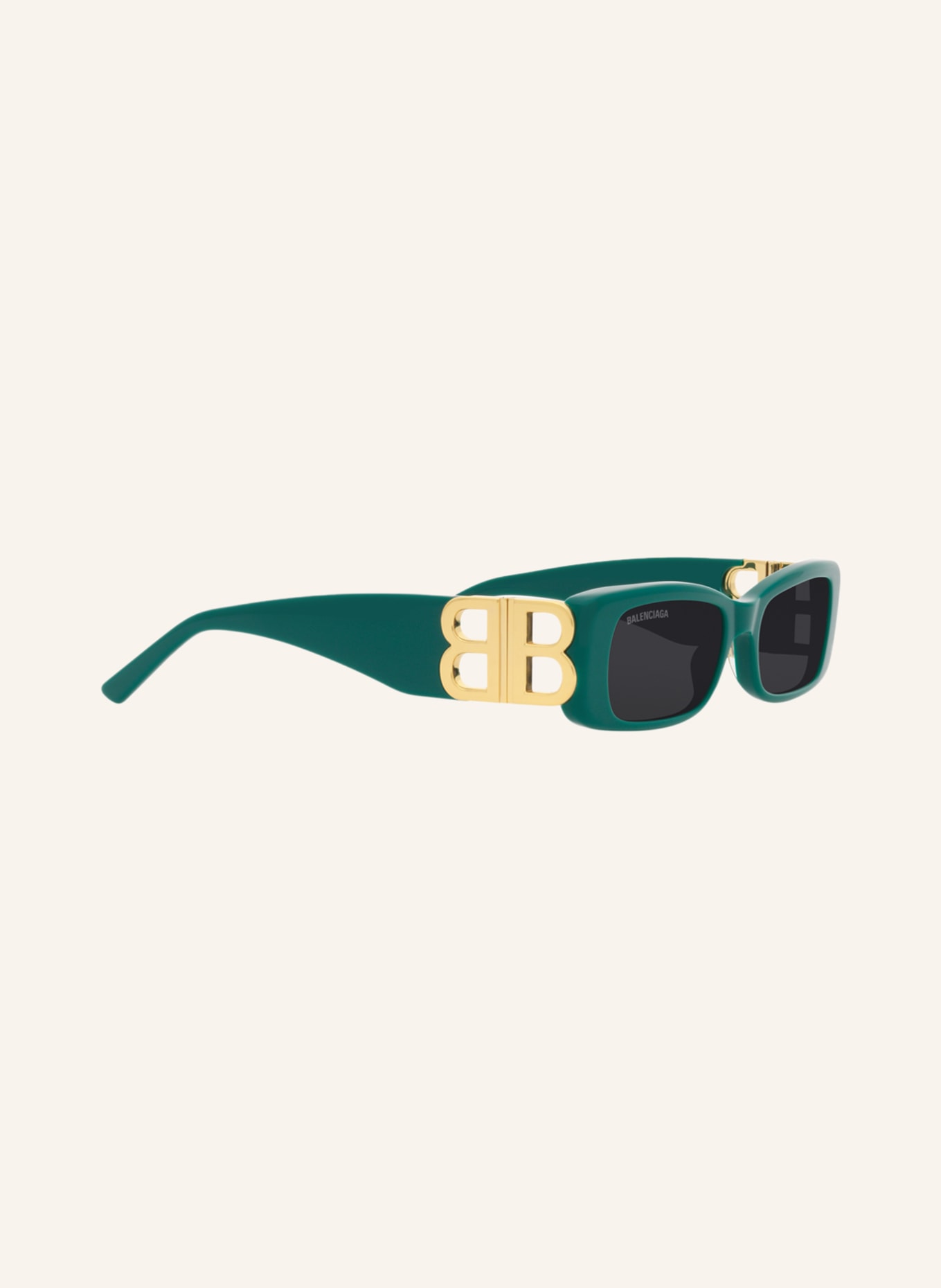 BALENCIAGA Okulary przeciwsłoneczne BB0096S: 2500L1 – ZIELONY/ CIEMNOSZARY