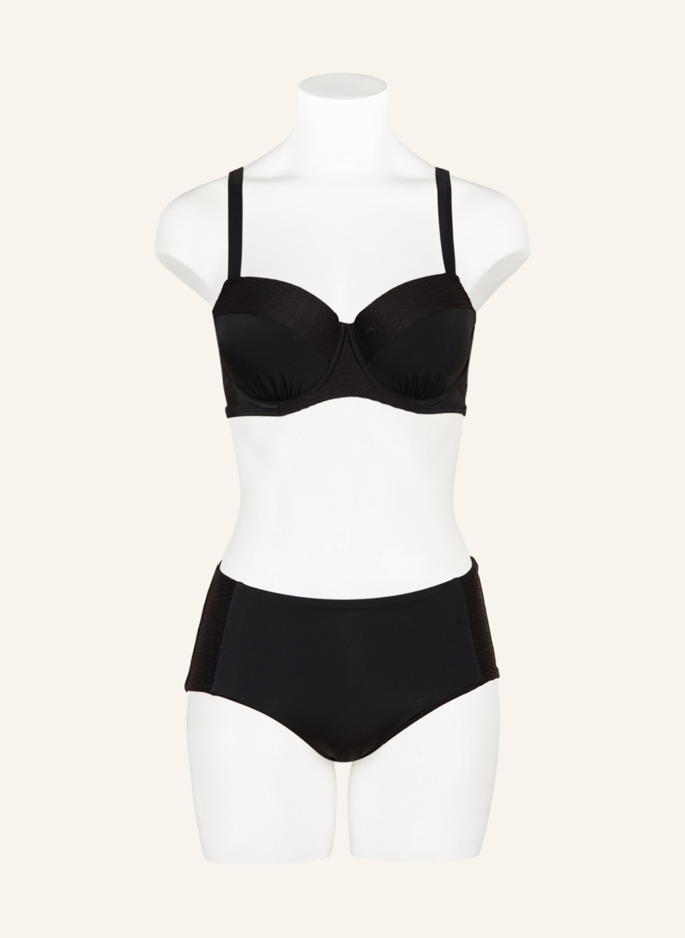 FEMILET High waist bikini bottoms BONAIRE, Color: BLACK (Image 2)