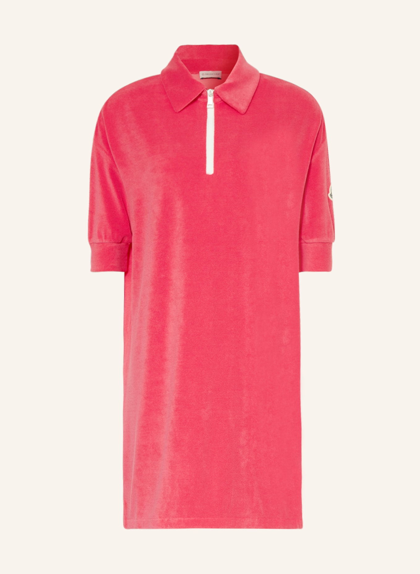 MONCLER Terry cloth dress, Color: PINK (Image 1)