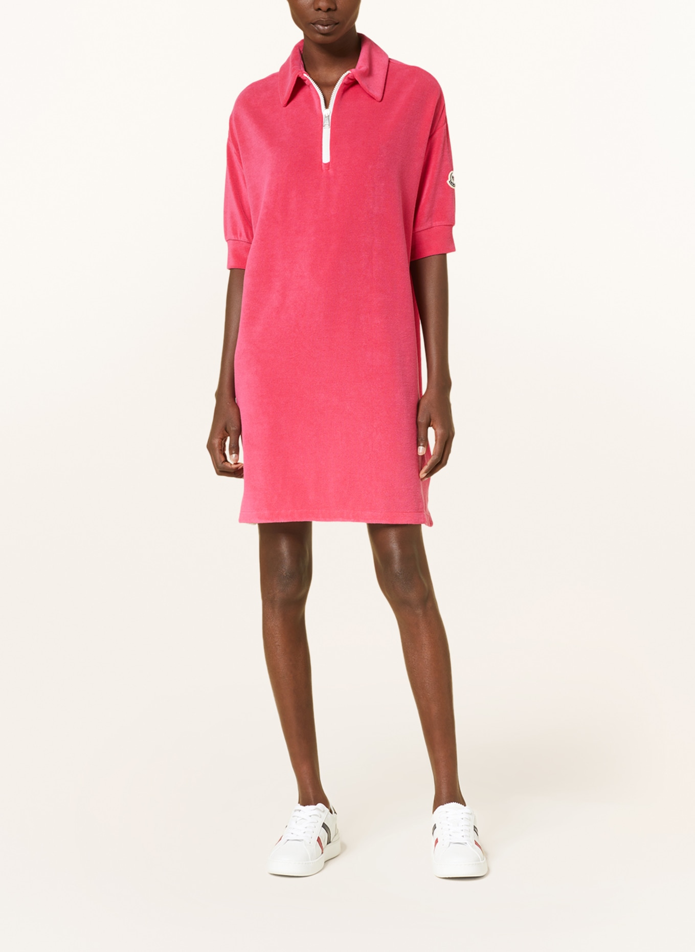 MONCLER Terry cloth dress, Color: PINK (Image 2)