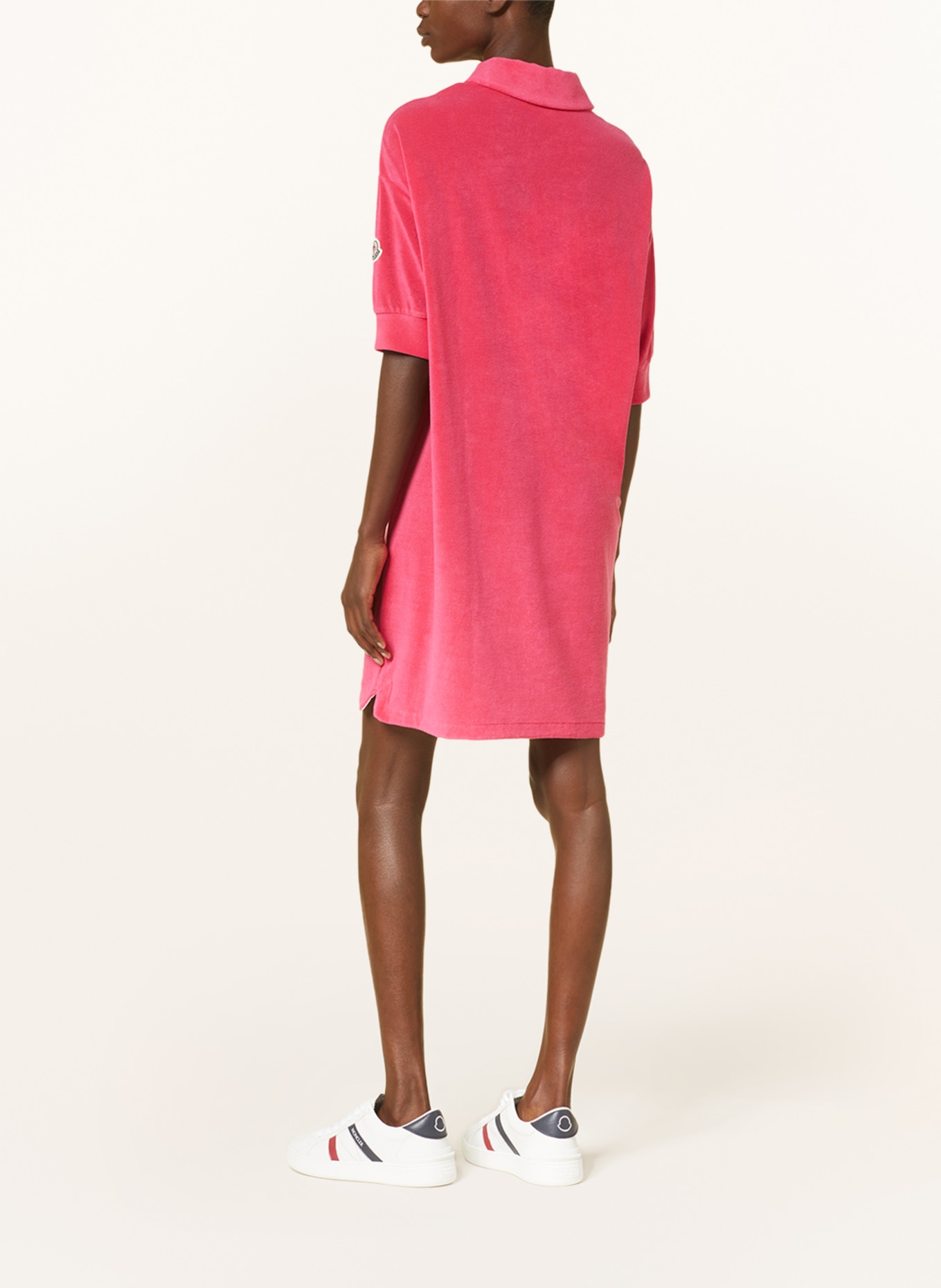 MONCLER Terry cloth dress, Color: PINK (Image 3)