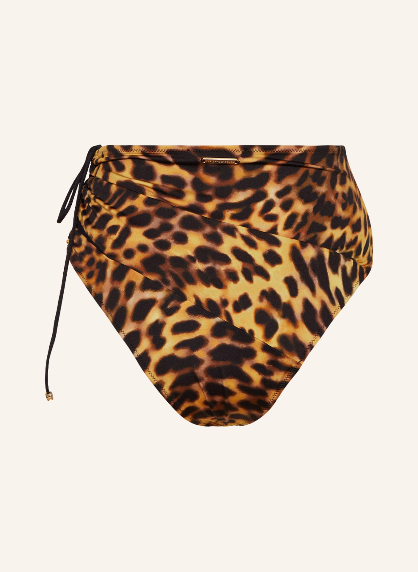 STELLA McCARTNEY SWIMWEAR High-Waist-Bikini-Hose, Farbe: SCHWARZ/ GELB/ BRAUN (Bild 2)