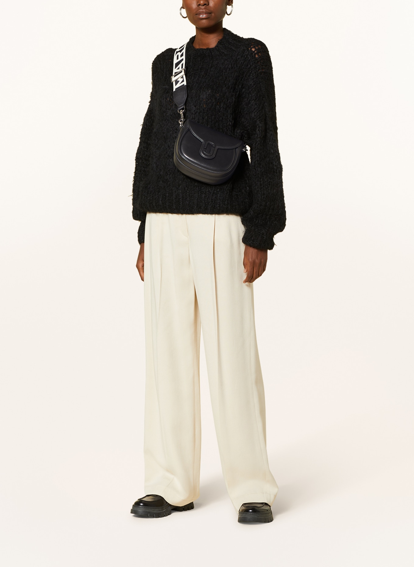 MARC JACOBS Crossbody bag THE SMALL SADDLE: BLACK