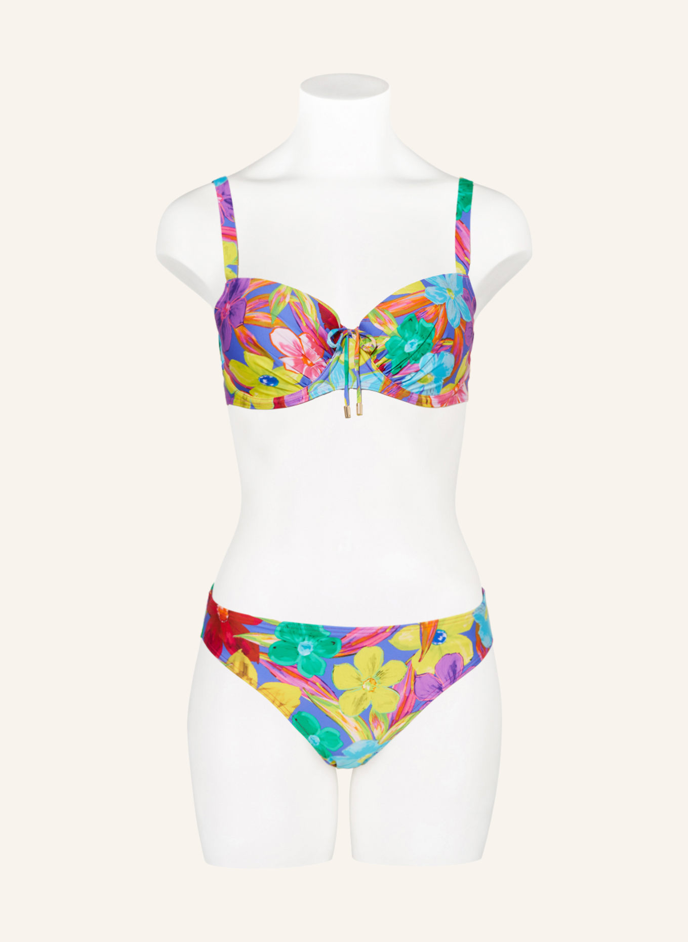 PrimaDonna Balconette bikini top SAZAN, Color: PURPLE/ YELLOW/ LIGHT BLUE (Image 2)