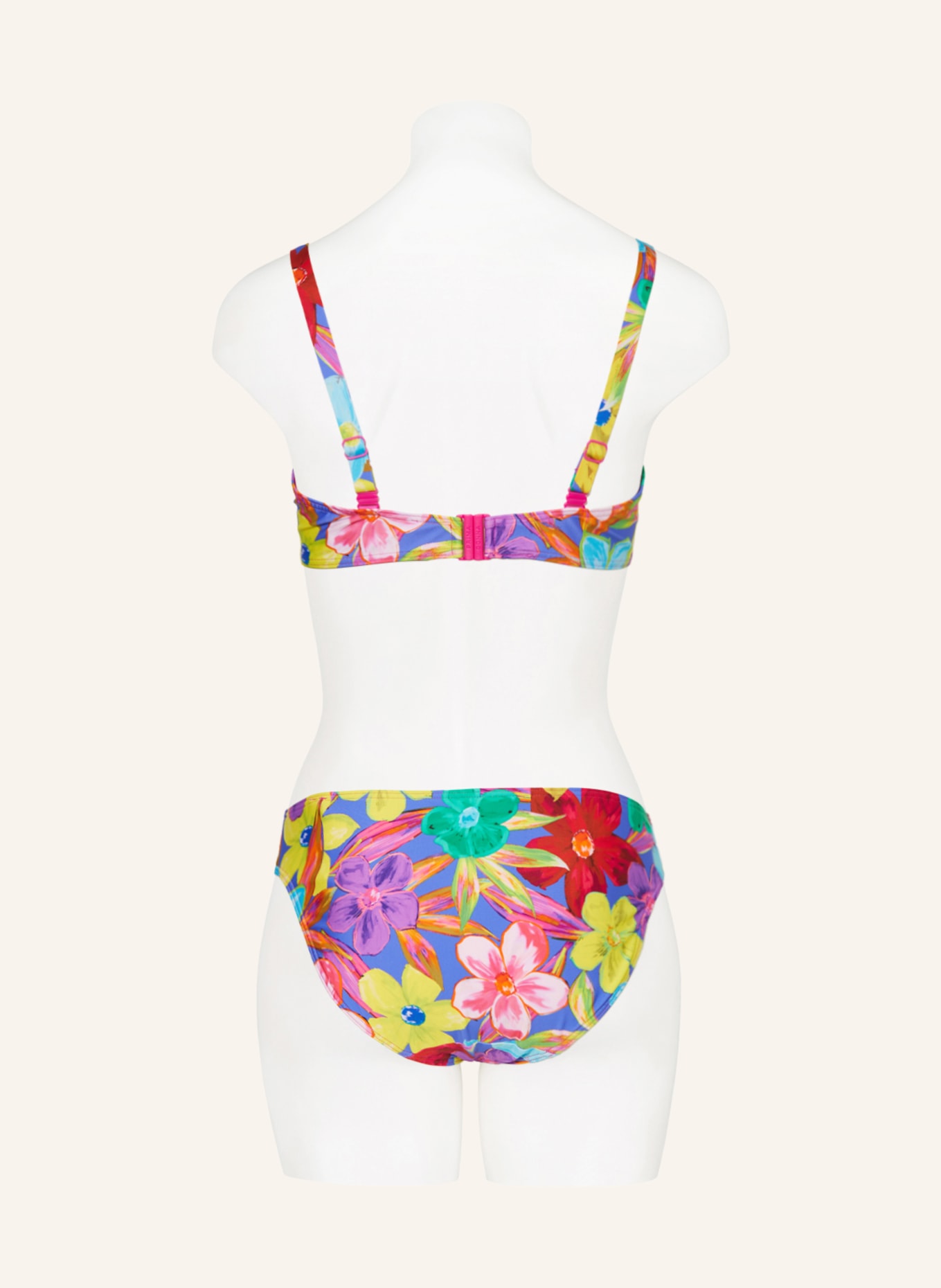 PrimaDonna Balconette bikini top SAZAN, Color: PURPLE/ YELLOW/ LIGHT BLUE (Image 3)