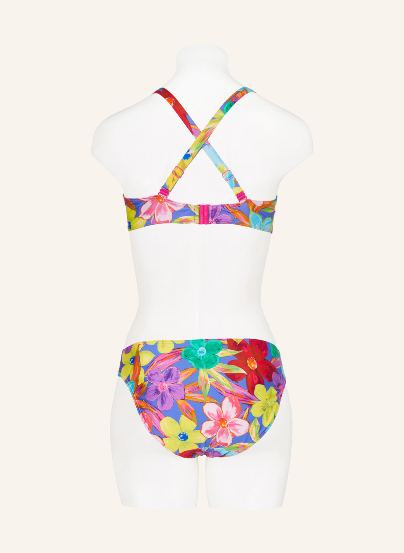 PrimaDonna Balconette bikini top SAZAN, Color: PURPLE/ YELLOW/ LIGHT BLUE (Image 6)