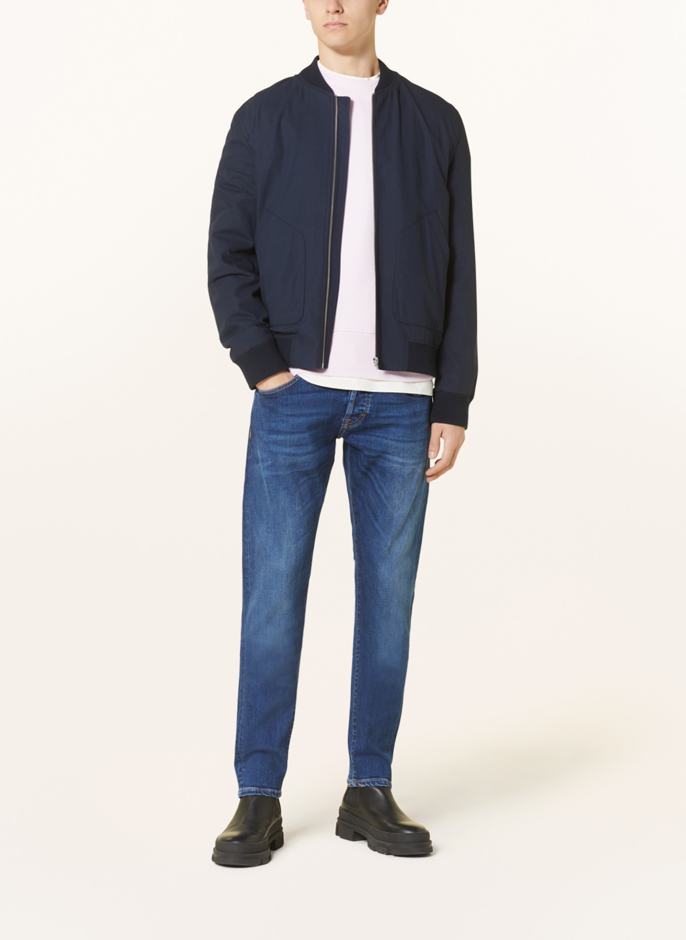 THE.NIM STANDARD Jeans DYLAN Slim Fit, Farbe: W530-OMB ORGANIC MED BLUE (Bild 2)