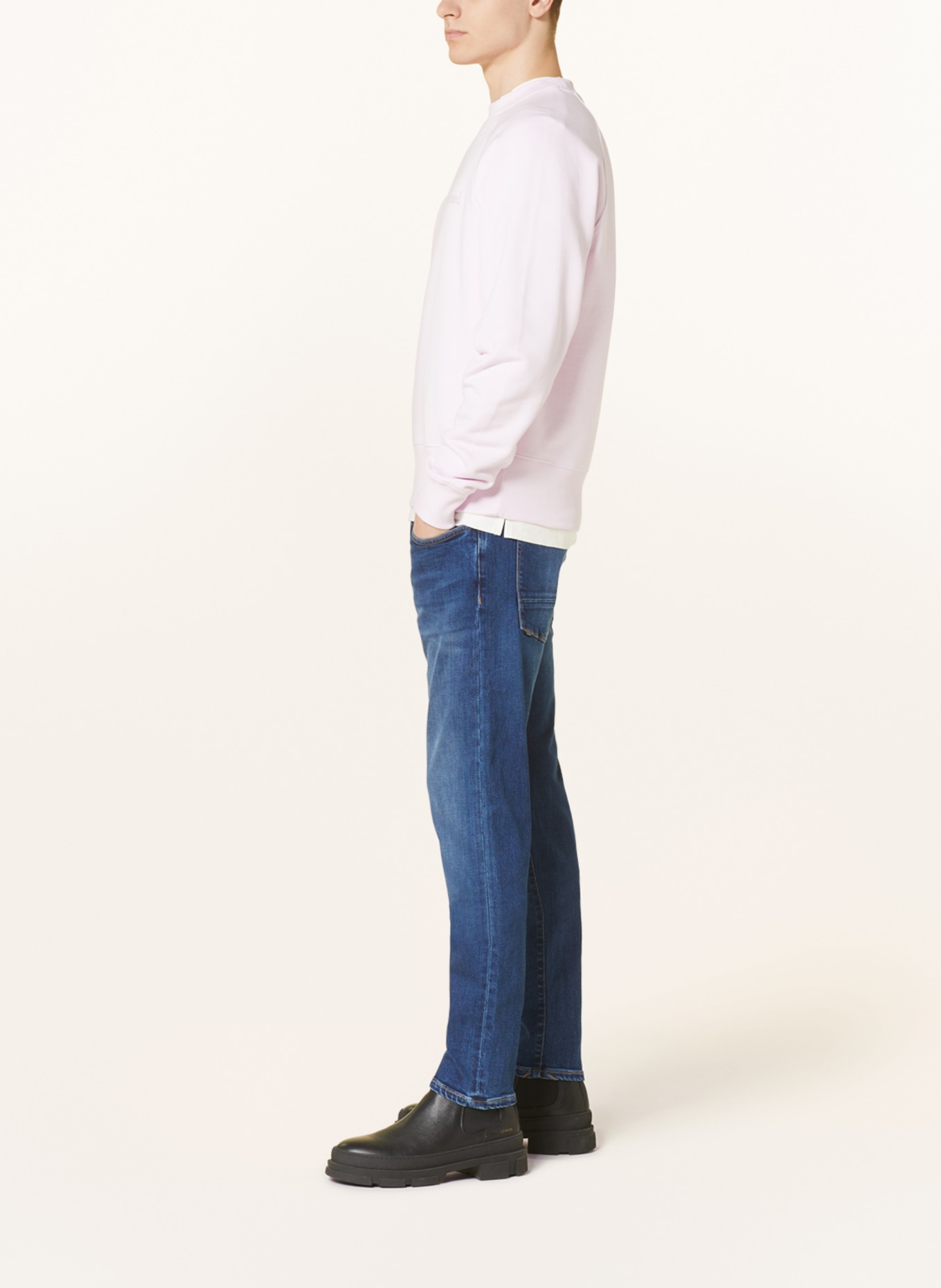 THE.NIM STANDARD Jeans DYLAN Slim Fit, Farbe: W530-OMB ORGANIC MED BLUE (Bild 4)