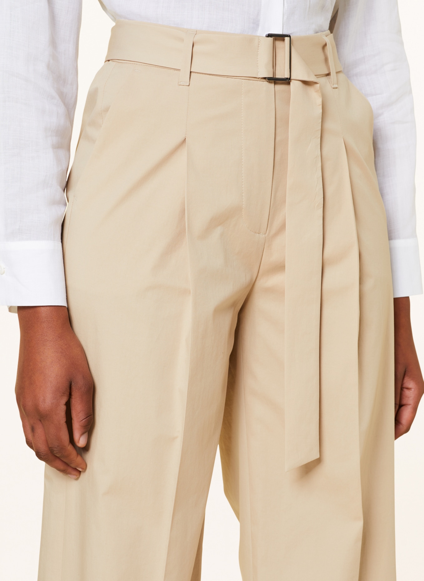LUISA CERANO Wide leg trousers, Color: BEIGE (Image 5)