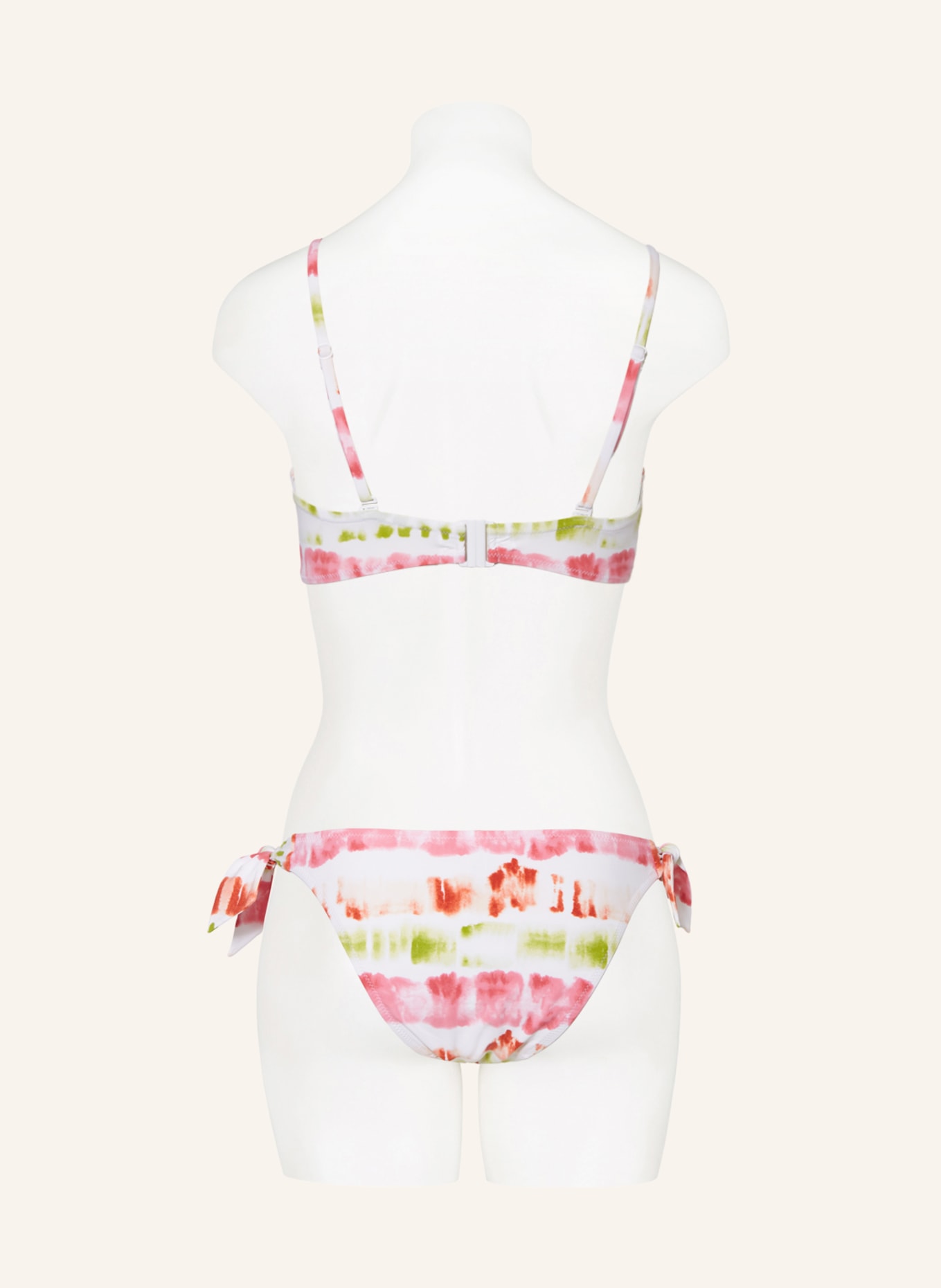 Passionata Triangle bikini bottoms JENNA, Color: WHITE/ PINK/ GREEN (Image 3)