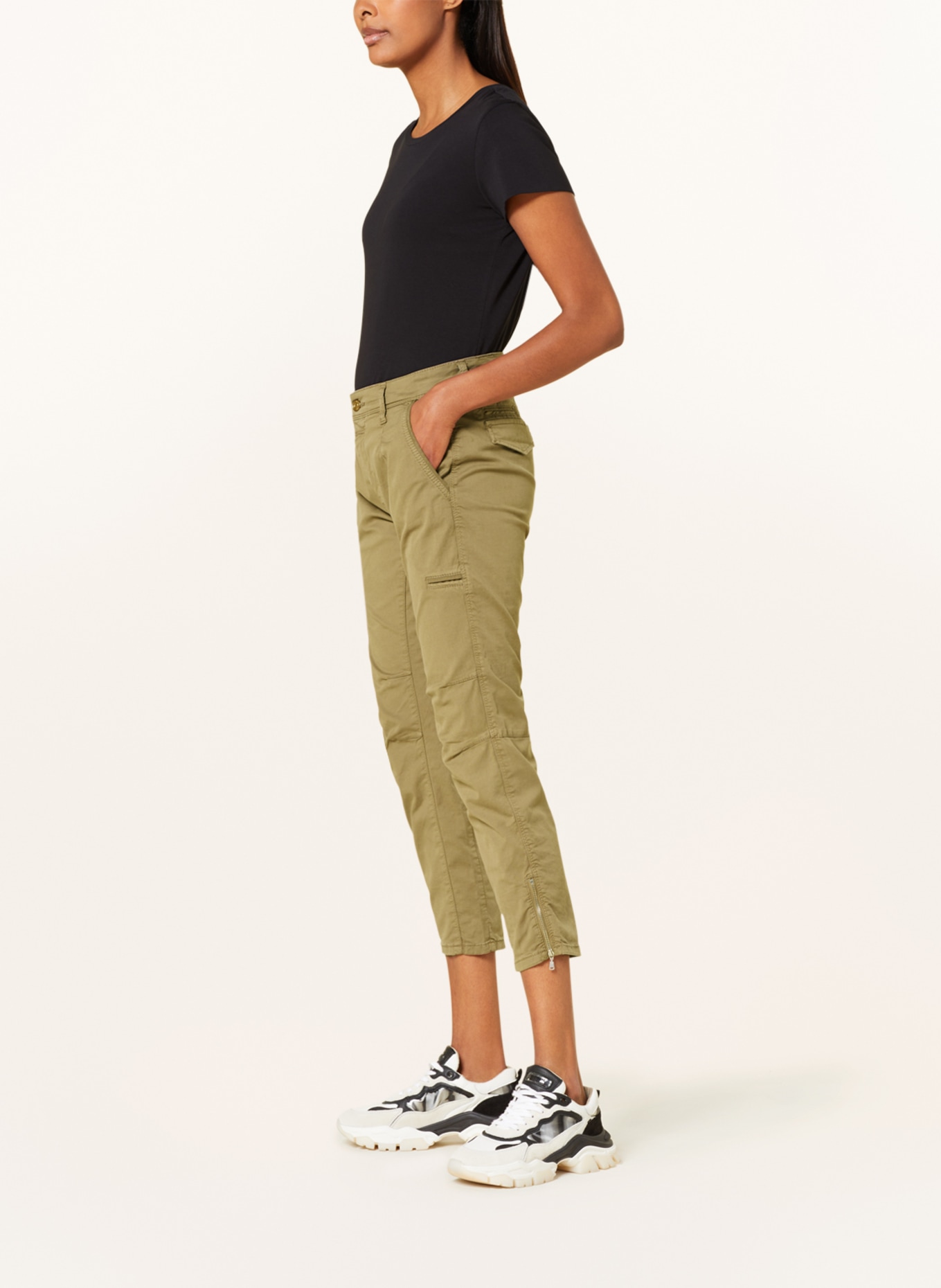 7 8 hose damen oliv