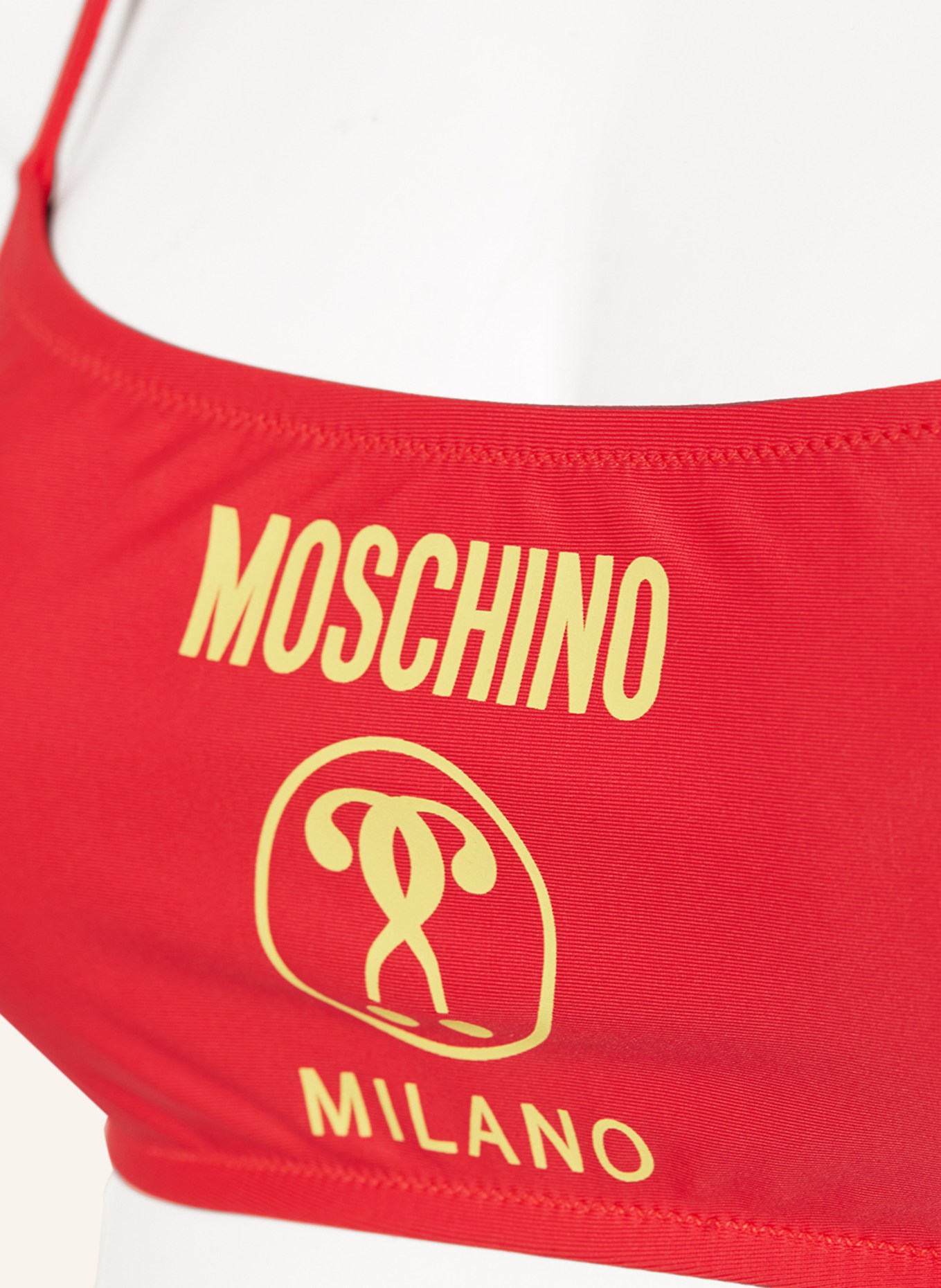 MOSCHINO Bralette bikini top, Color: RED/ YELLOW (Image 4)