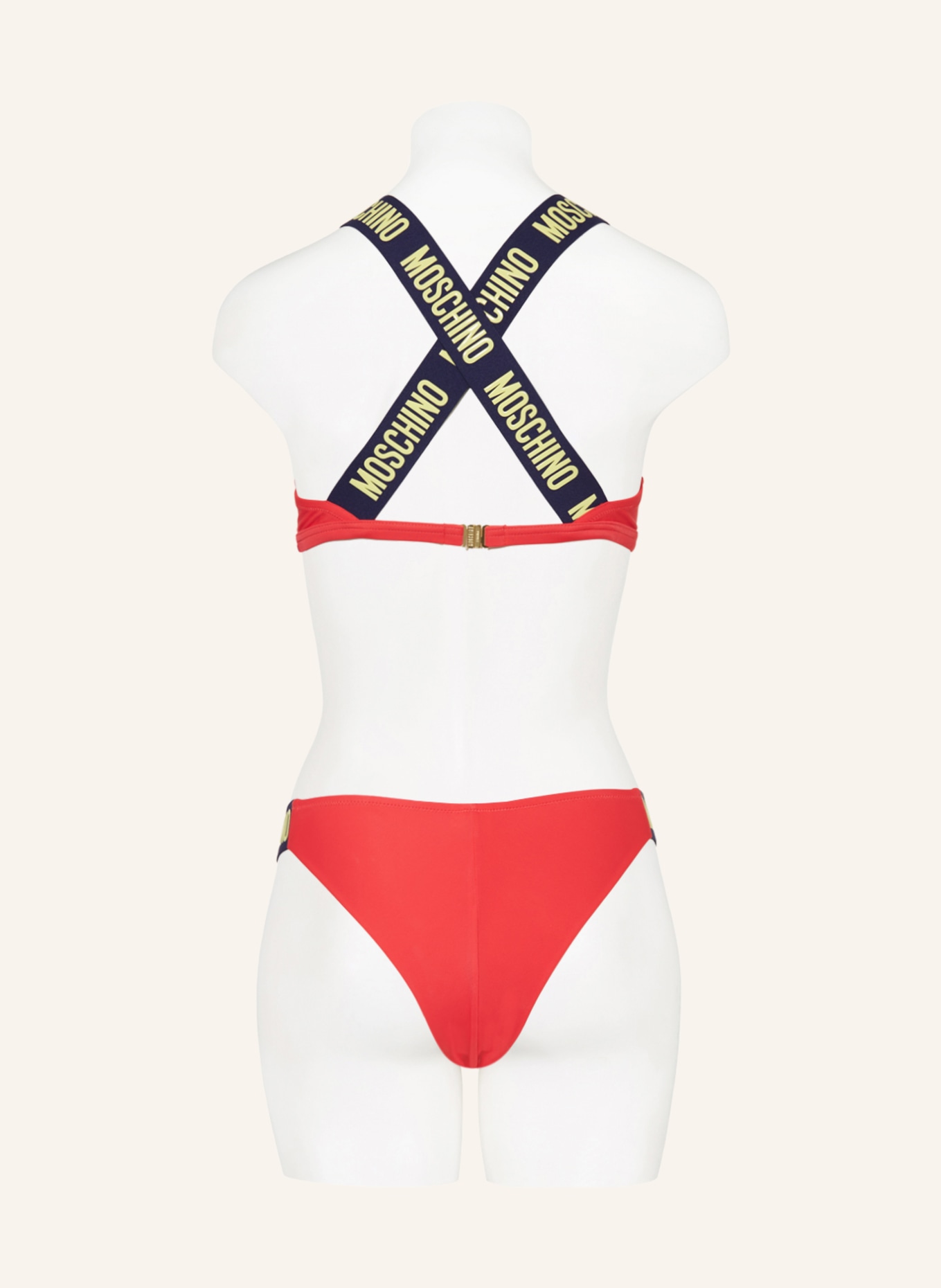 MOSCHINO Basic-Bikini-Hose, Farbe: ROT (Bild 3)