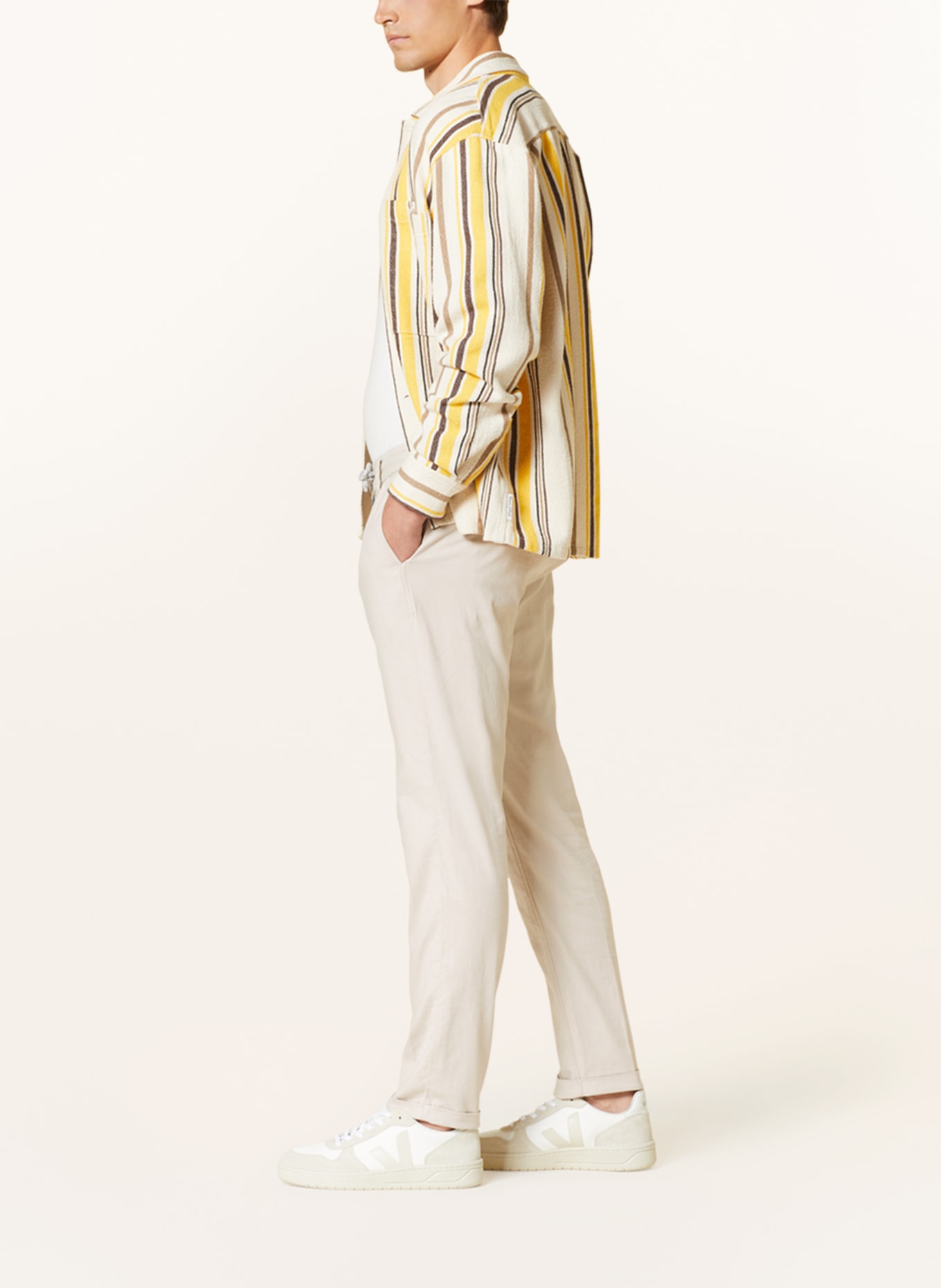 pierre cardin Hose LYON im Jogging-Stil Extra Slim Fit, Farbe: CREME (Bild 4)