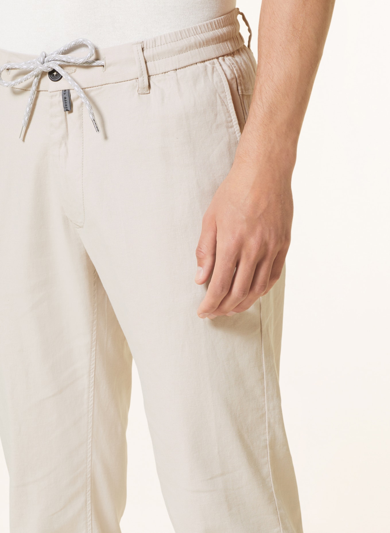 pierre cardin Pants LYON in jogger style extra slim fit, Color: CREAM (Image 5)