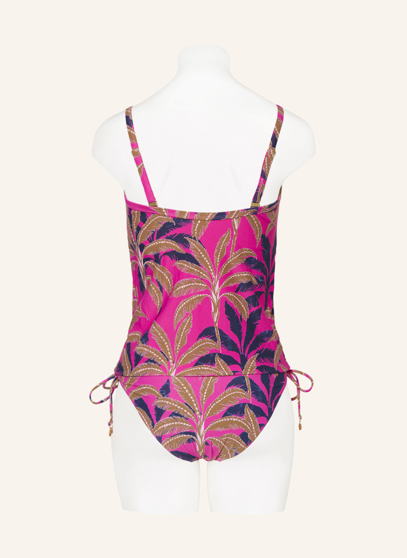 CYELL Tankini top PALM SPRING in pink dark blue khaki