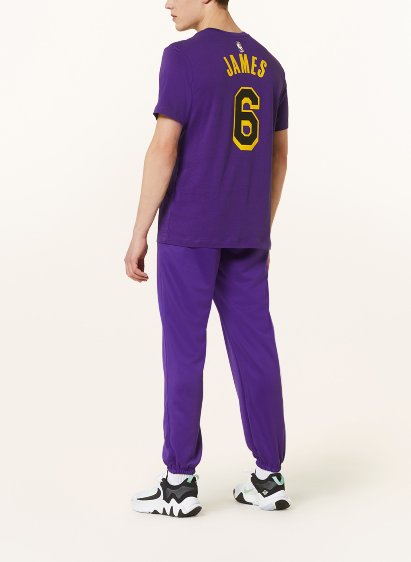 Nike T-Shirt, Farbe: DUNKELLILA/ GELB (Bild 3)